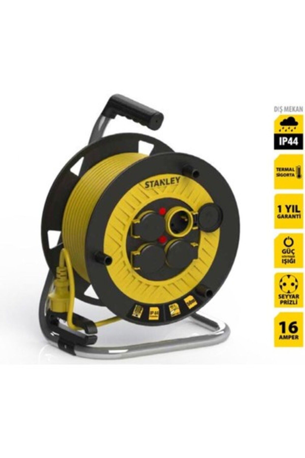 Stanley Bakır Kablolu Makara 50+2mt 3x1.5mm