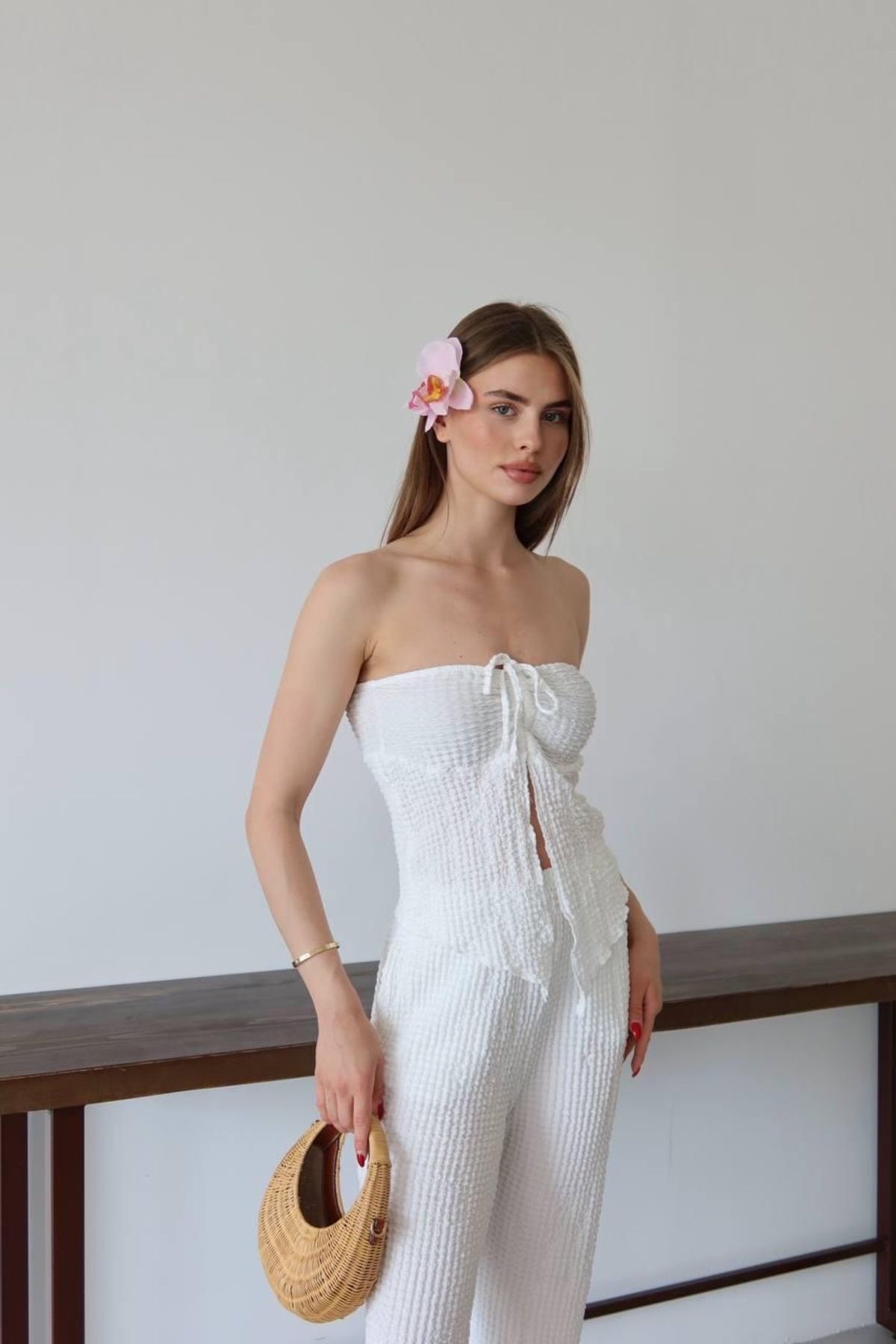 Ekim Store Straplez Gofre İkili Takım