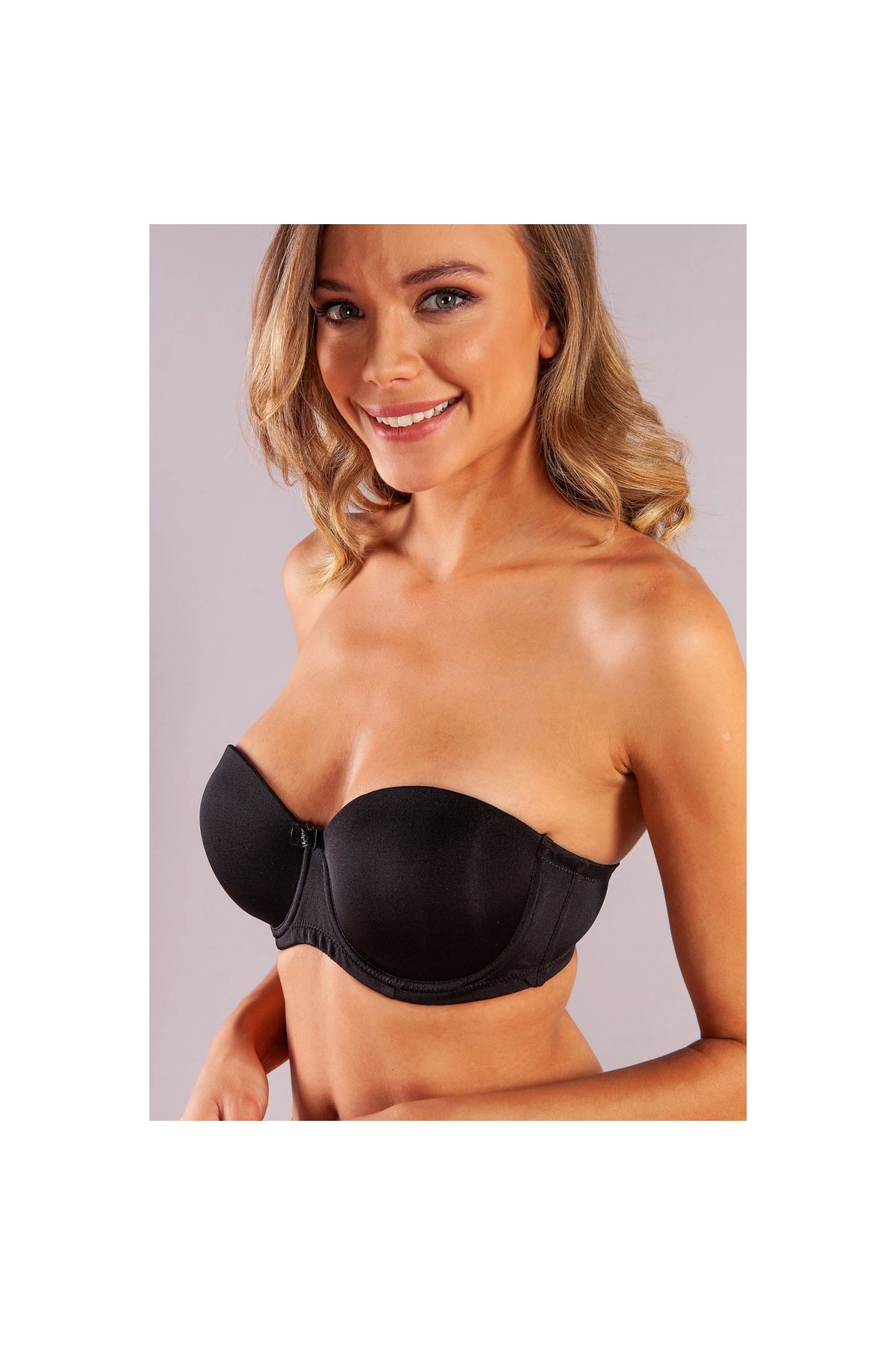 Marsilyan Golshan Gabrıella Balconette Foam Cup Bra, SİYAH Konforlu ve Şık Sütyen, Strapless