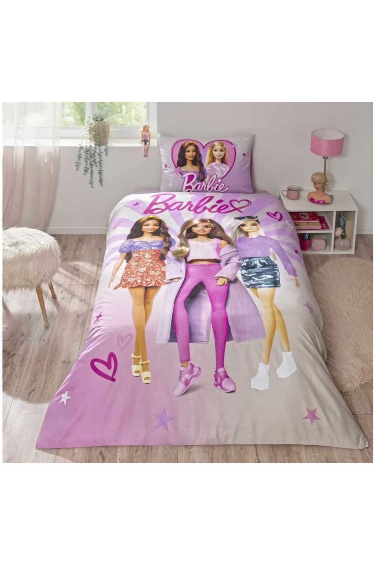 Taç TAÇ LİSANSLI DISNEY BARBIE SHINE TEK KİŞİLİK NEVRESİM TAKIMI