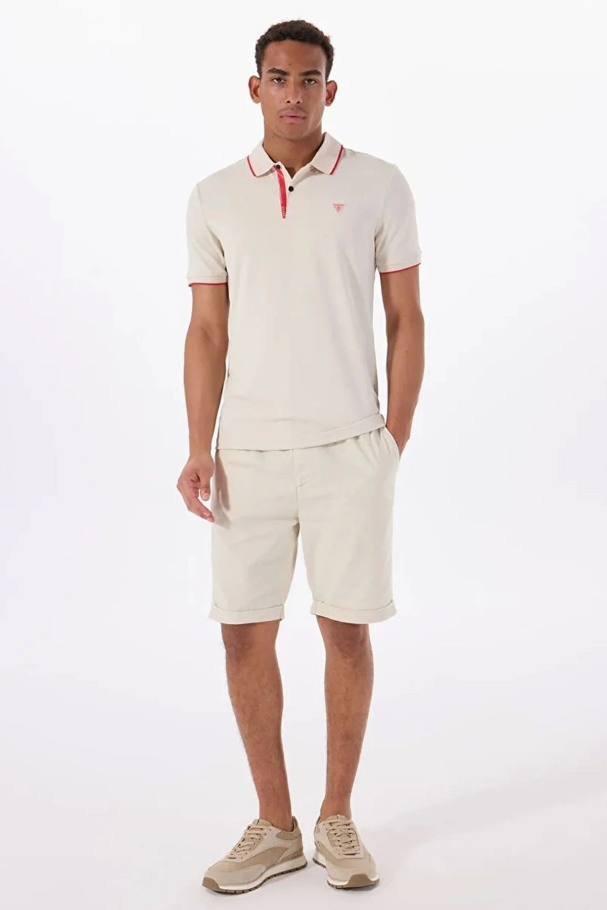Guess AXEL SHORT Erkek Krem Şort M5GD55WH4EA-G1CV