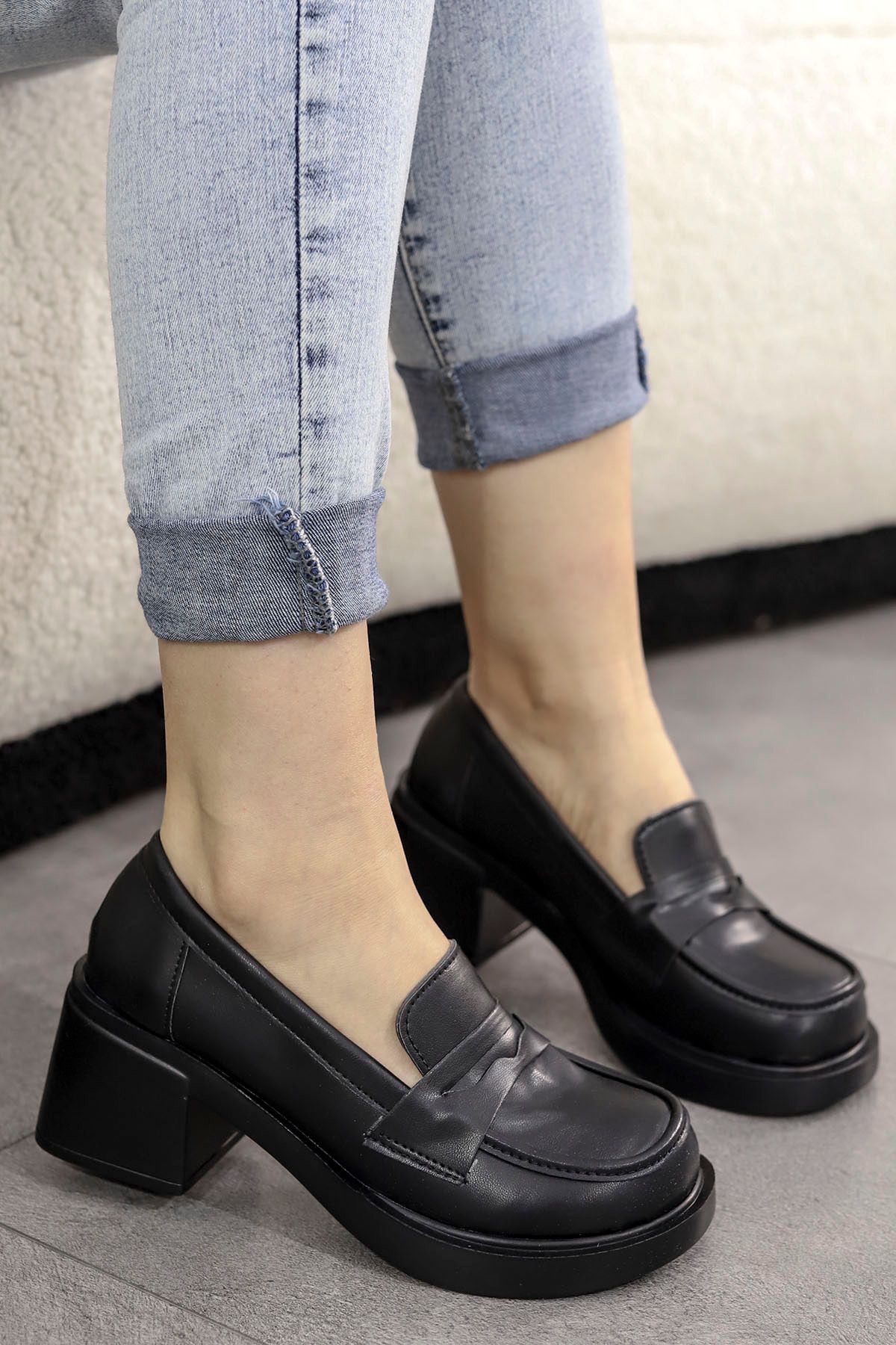 Mamito Ayakkabı MSN 506 Topuklu Loafer