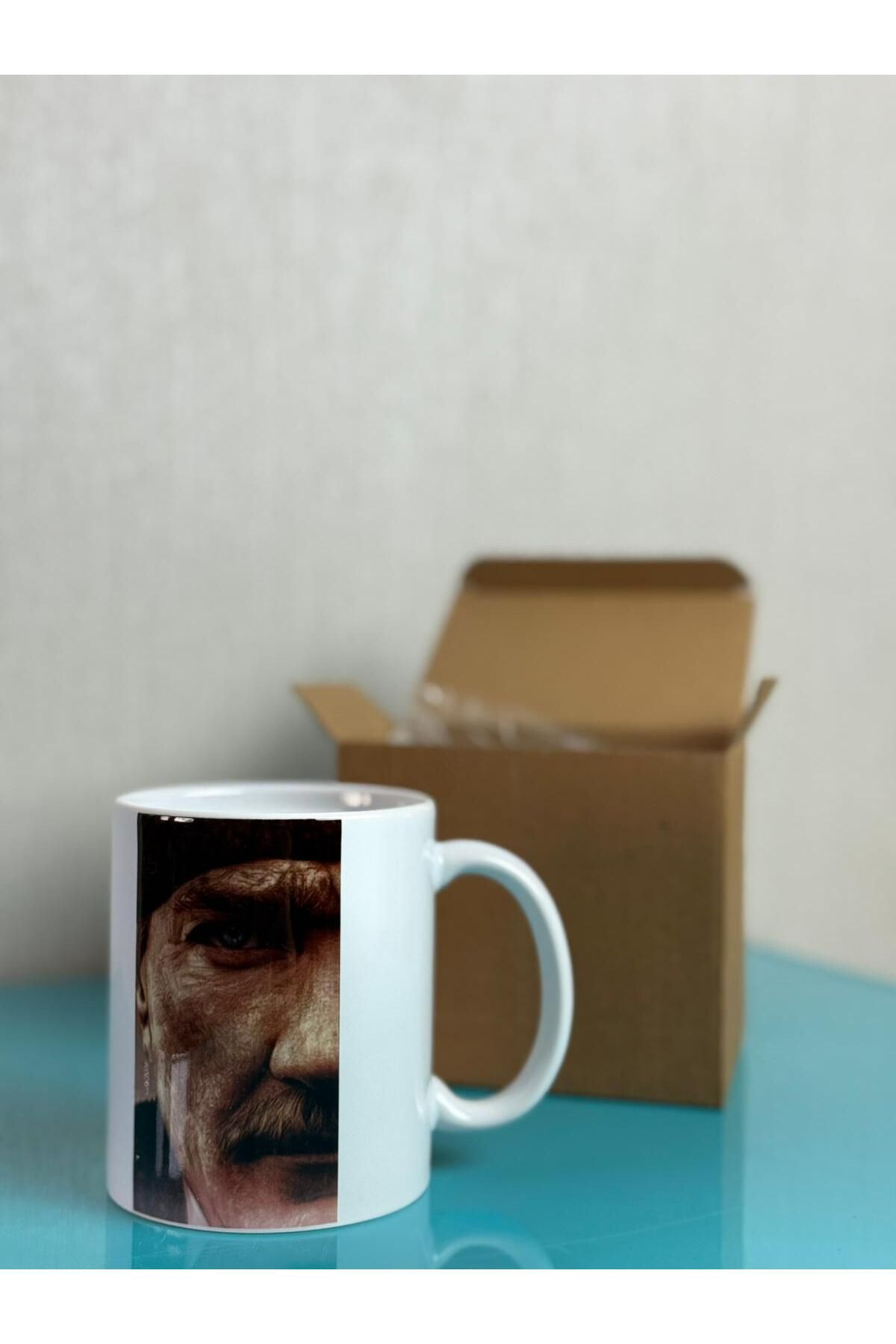 SARAL BROTHERS Mustafa Kemal Atatürk Desenli Kupa Bardak
