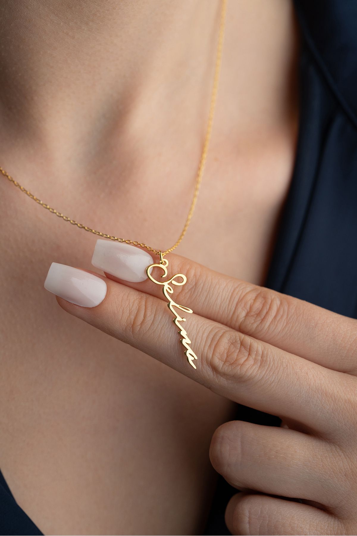 Silvano Jewelry 925 Ayar Gümüş Kişiye Özel İsimli Kolye