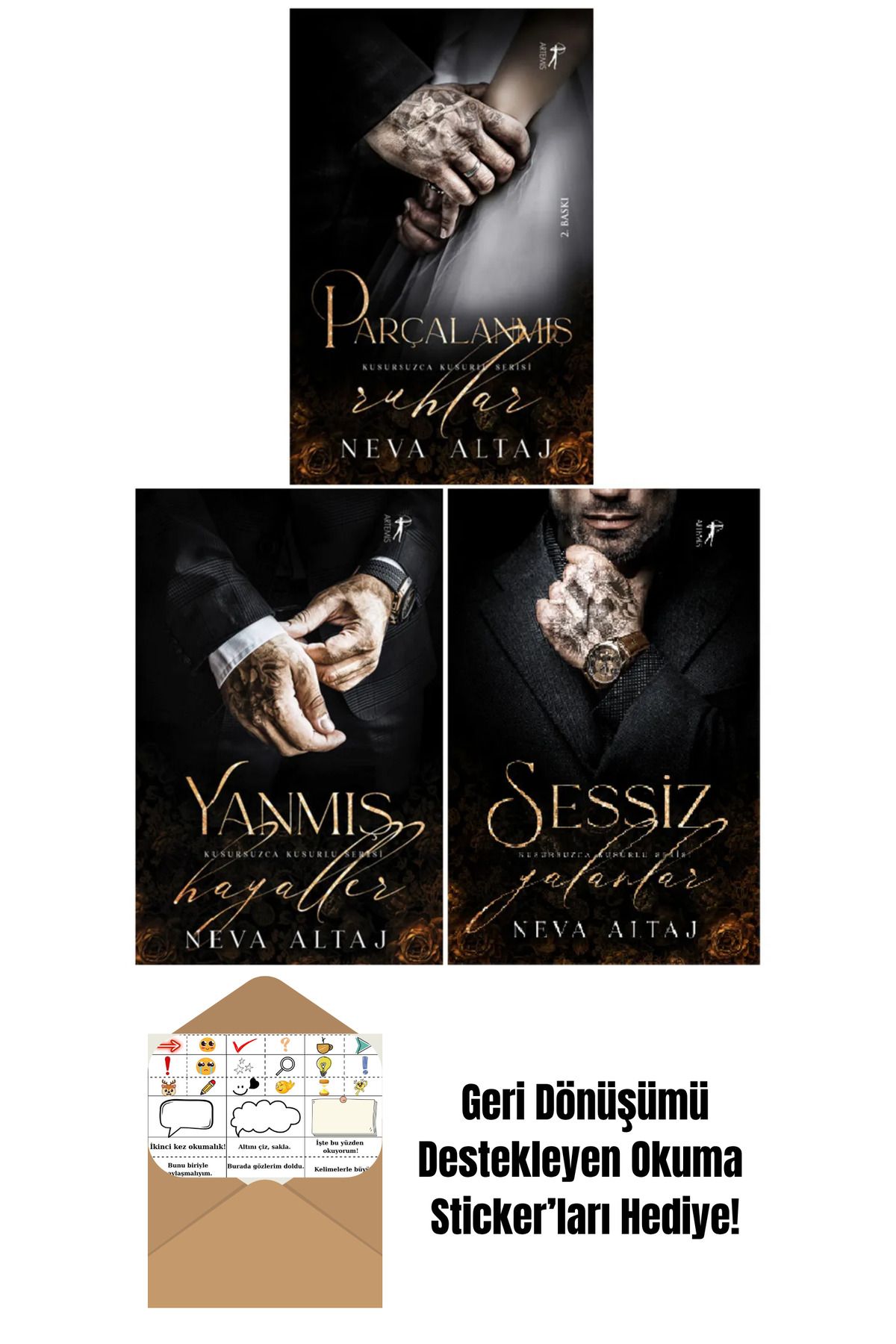 Artemis Yayınları Kusursuzca Kusurlu Serisi 6-7-8 Set + Okuma Sticker'ları