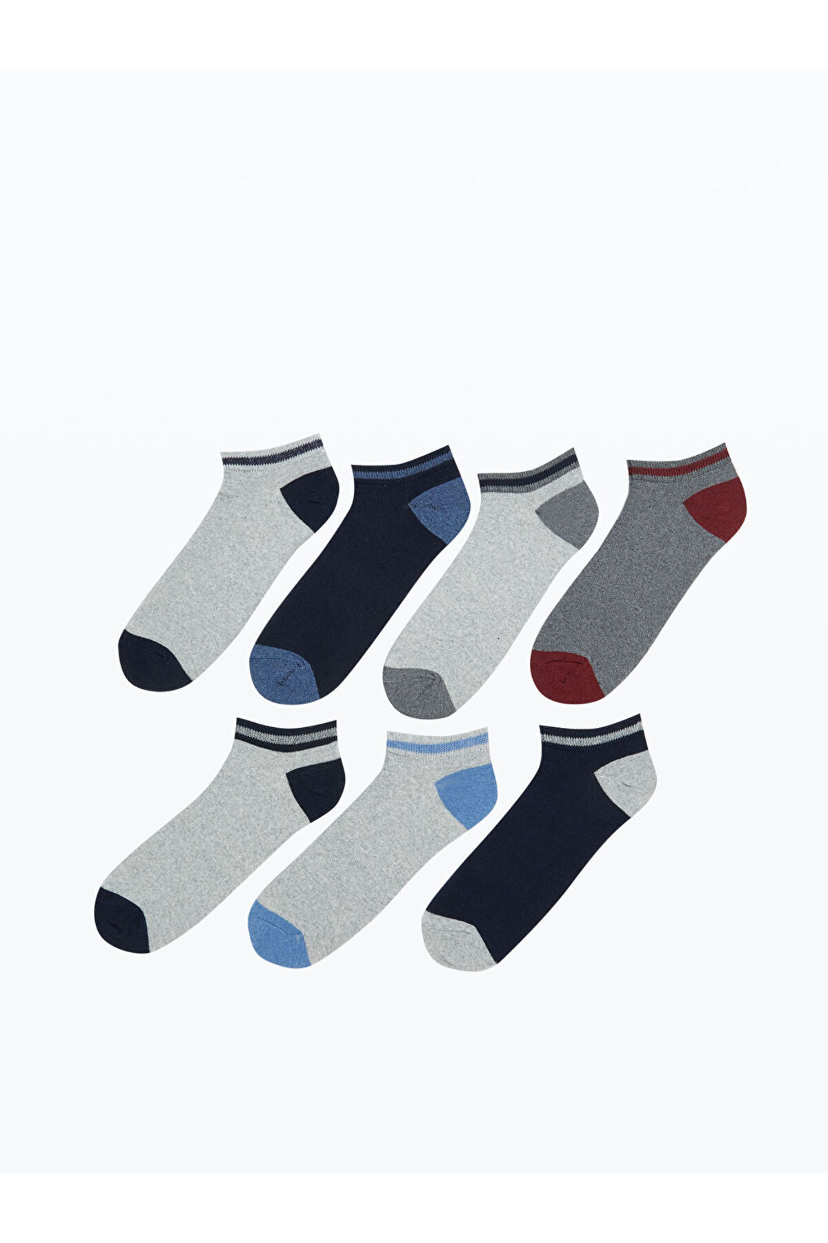 LC Waikiki-Sparkling Selections from Shining Store |   Patterned Men's Booties Socks 7 Pack 1