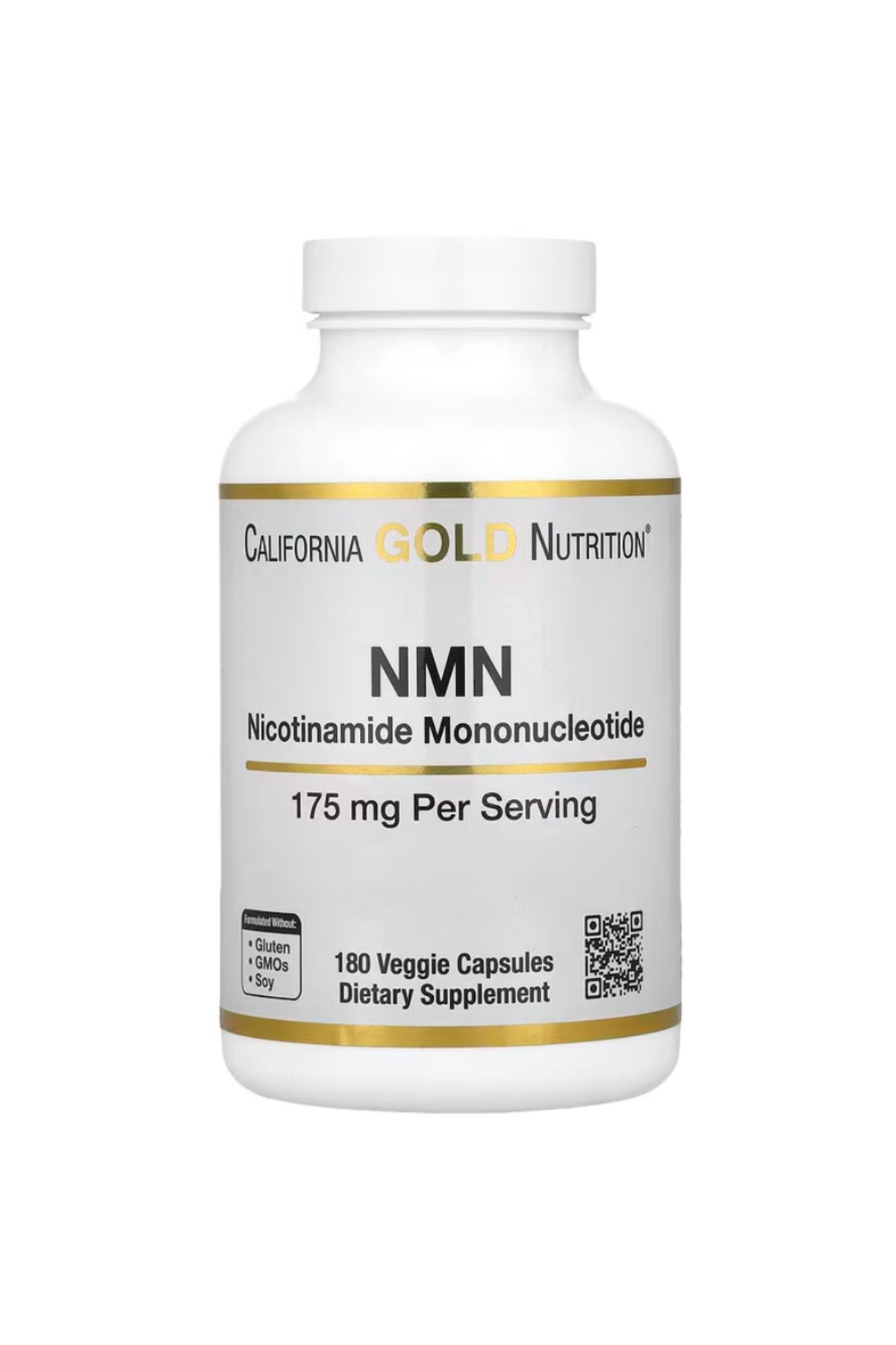 California Gold Nutrition , NMN, 175 mg , 180 Veggie Capsules