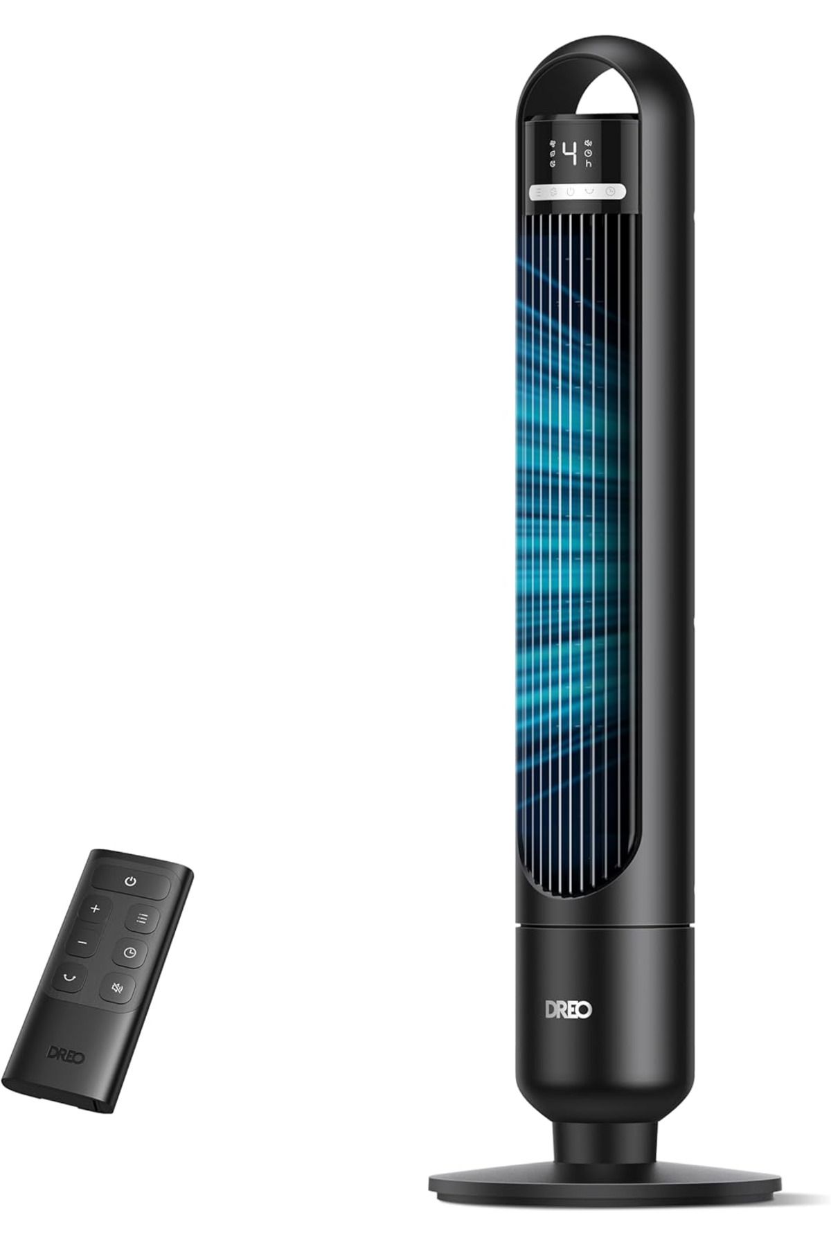 Dreo 28 dB Sessiz Kule Vantilatör, 29 ft Alan, 4 Hız, 3 Mod, 90° Salınım, LED Ekran