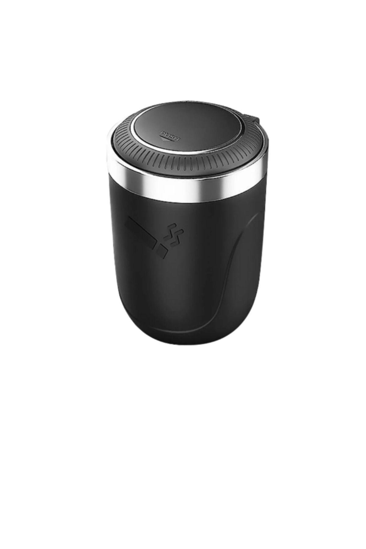 shop Araç İçi Mavi Işıklı Metal Küllük Krom Renk Kapaklı Yanmaz Koku Geçirmez
