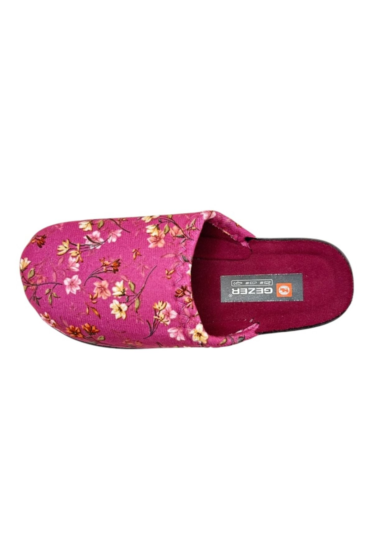 GEZER-Women's Slippers, Pink With Floral Print, Size 39, 24 Centimeters, Comfortable And Warm 6