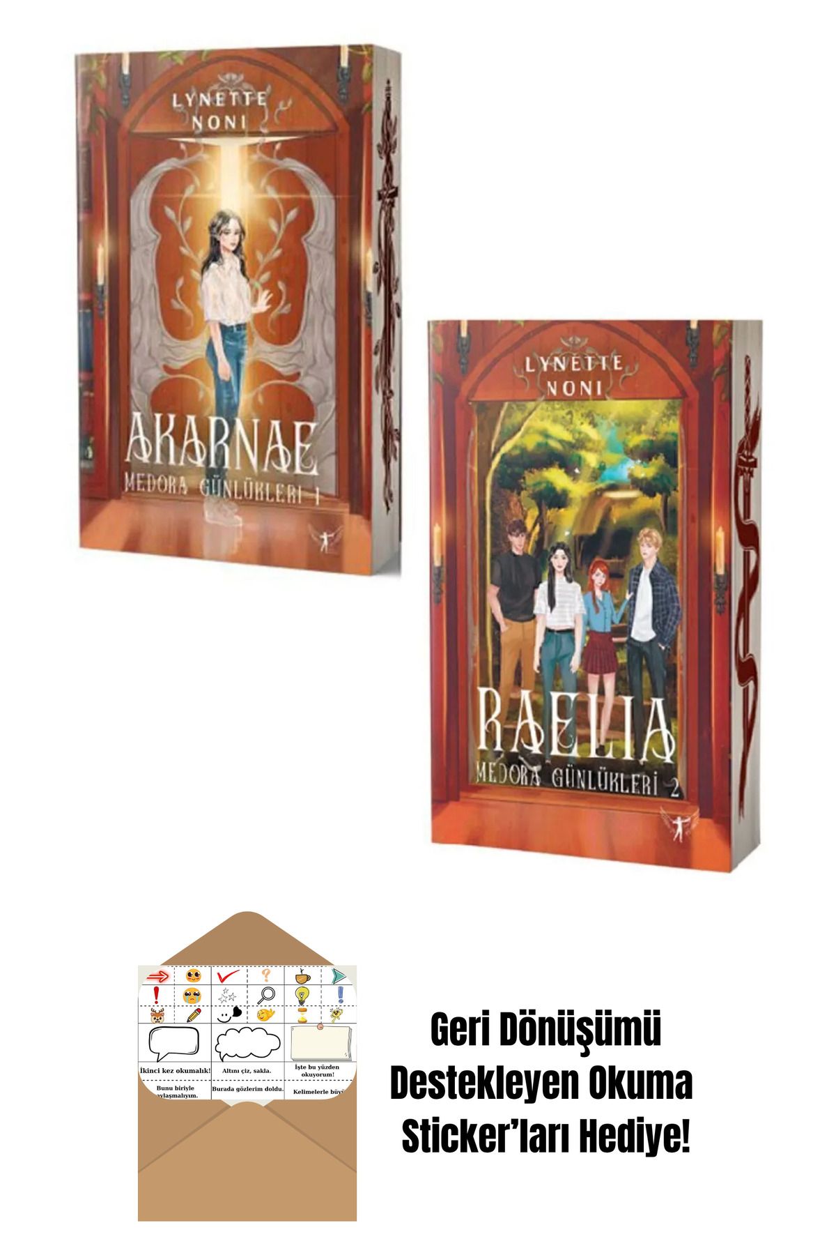 Artemis Yayınları Medora Günlükleri 2 Kitap Set + Okuma Sticker'ları