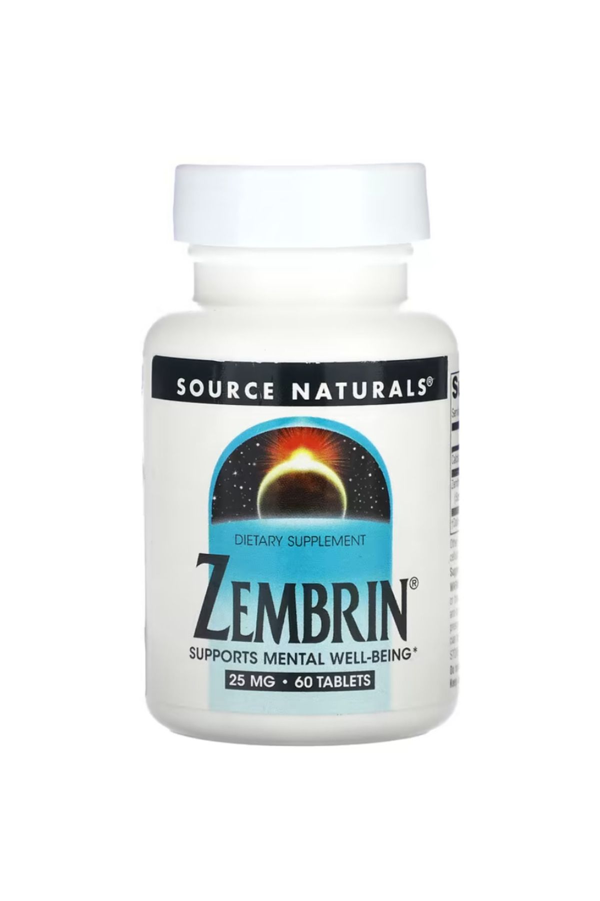 source naturals , Zembrin, 25 mg, 60 Tablets