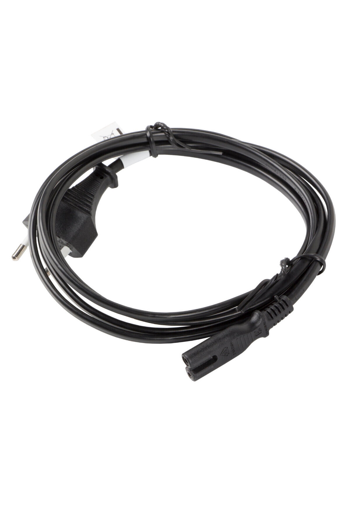 Lanberg-TV / radio / cassette player power cable, length 1.8m, VDE, Lanberg 40981, Euro, CEE 7/16 to IEC 320 3