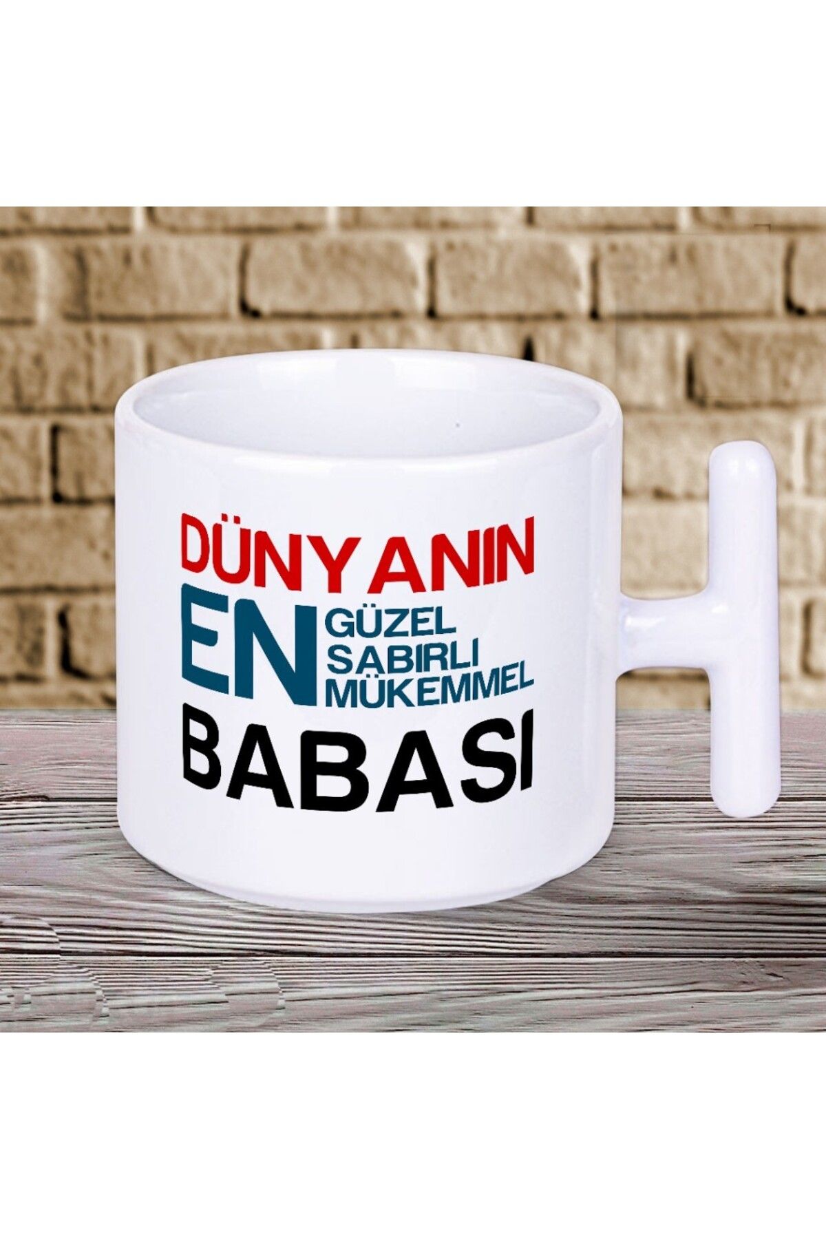 Nostaljik Lezzetler Dünyanın En Sabırlı Mükemmel Babası Yazılı Babalar Gününe Özel Hediyelik T Kupa Bardak