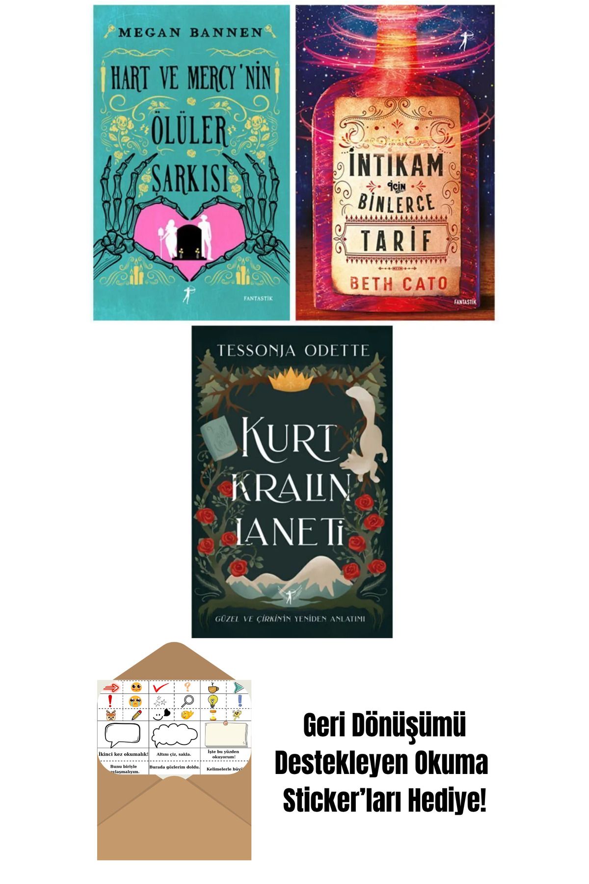 Artemis Yayınları Hart ve Mercy'nin Ölüler Şarkısı 3 Kitap Set + Okuma Sticker'ları