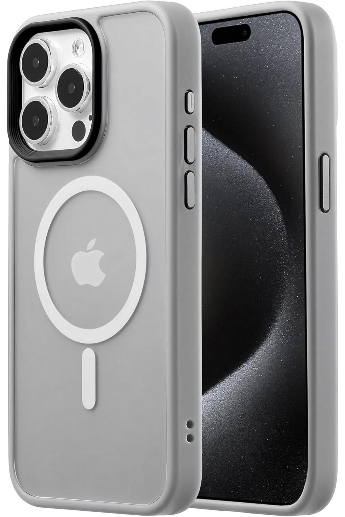 SaraCase Apple iPhone 15 Pro Max Mat Magsafeli Kılıf Tam Koruma Kamera Çıkıntılı