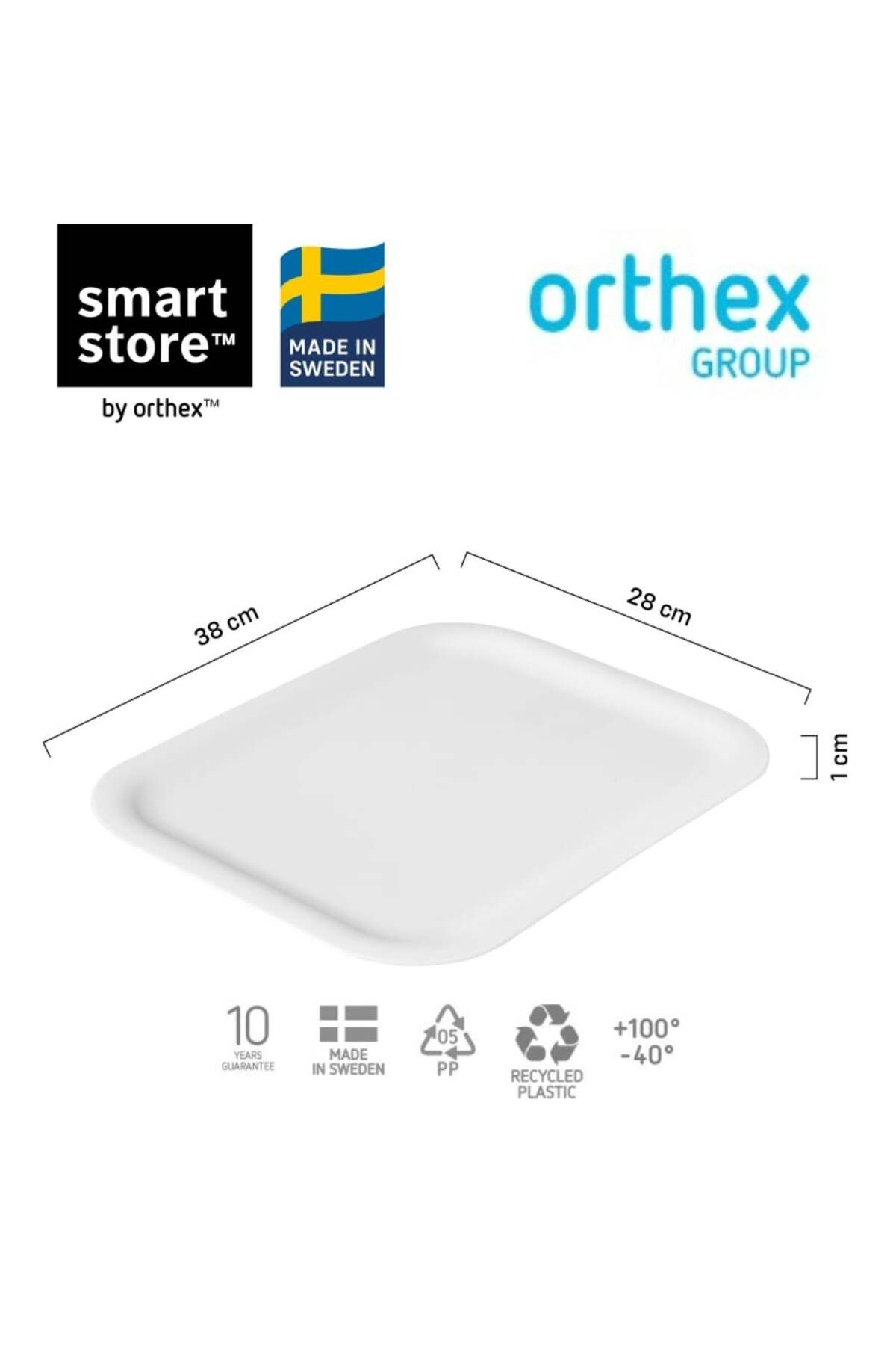 Orthex-Lid for SmartStore Recycled Storage and Organization Box, made of recycled plastic, White 5