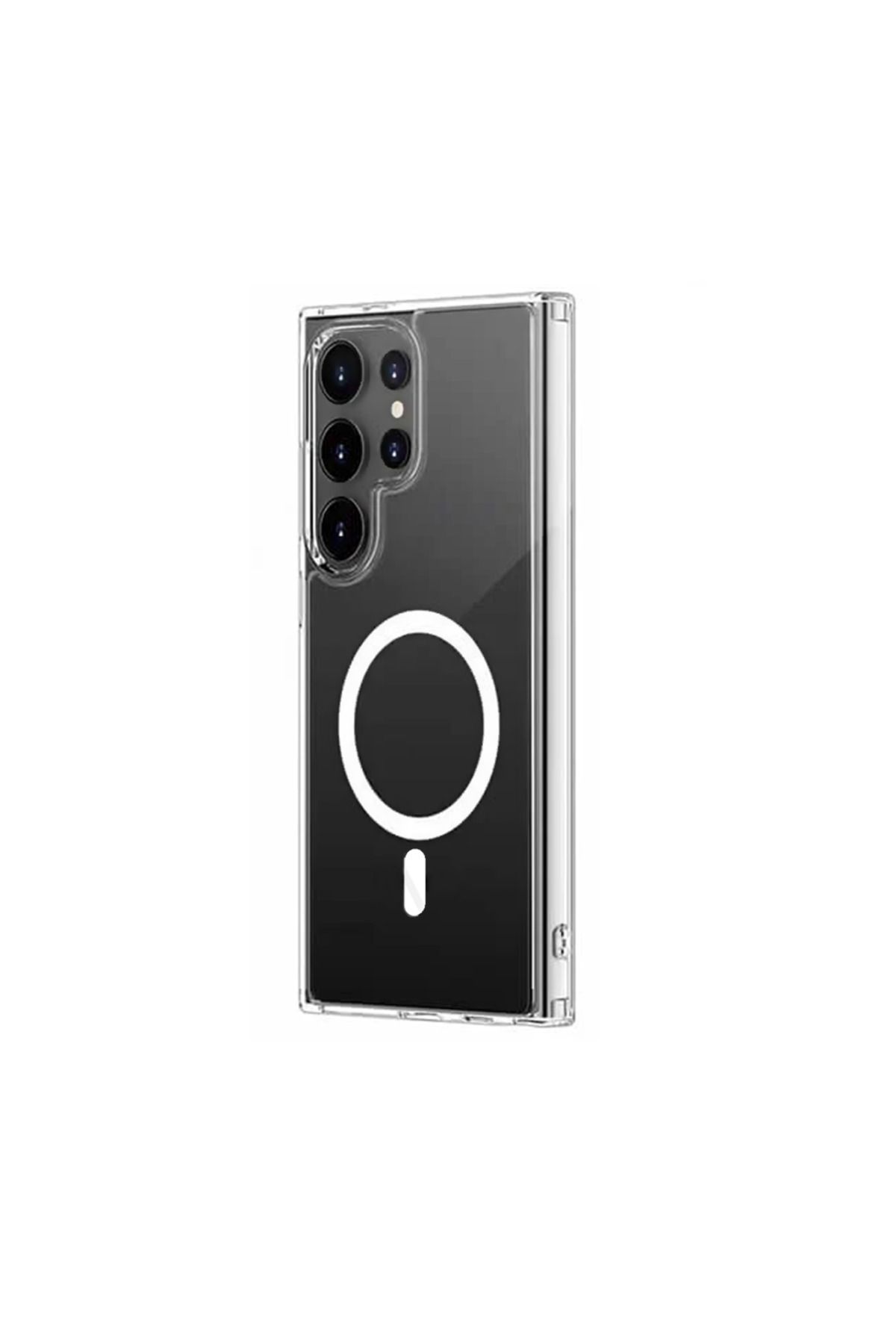 Gpack Samsung Galaxy S23 Ultra uyumlu Kılıf M-Safe Kablosuz Şarj Özellikli MPL Sert Mika Şeffaf