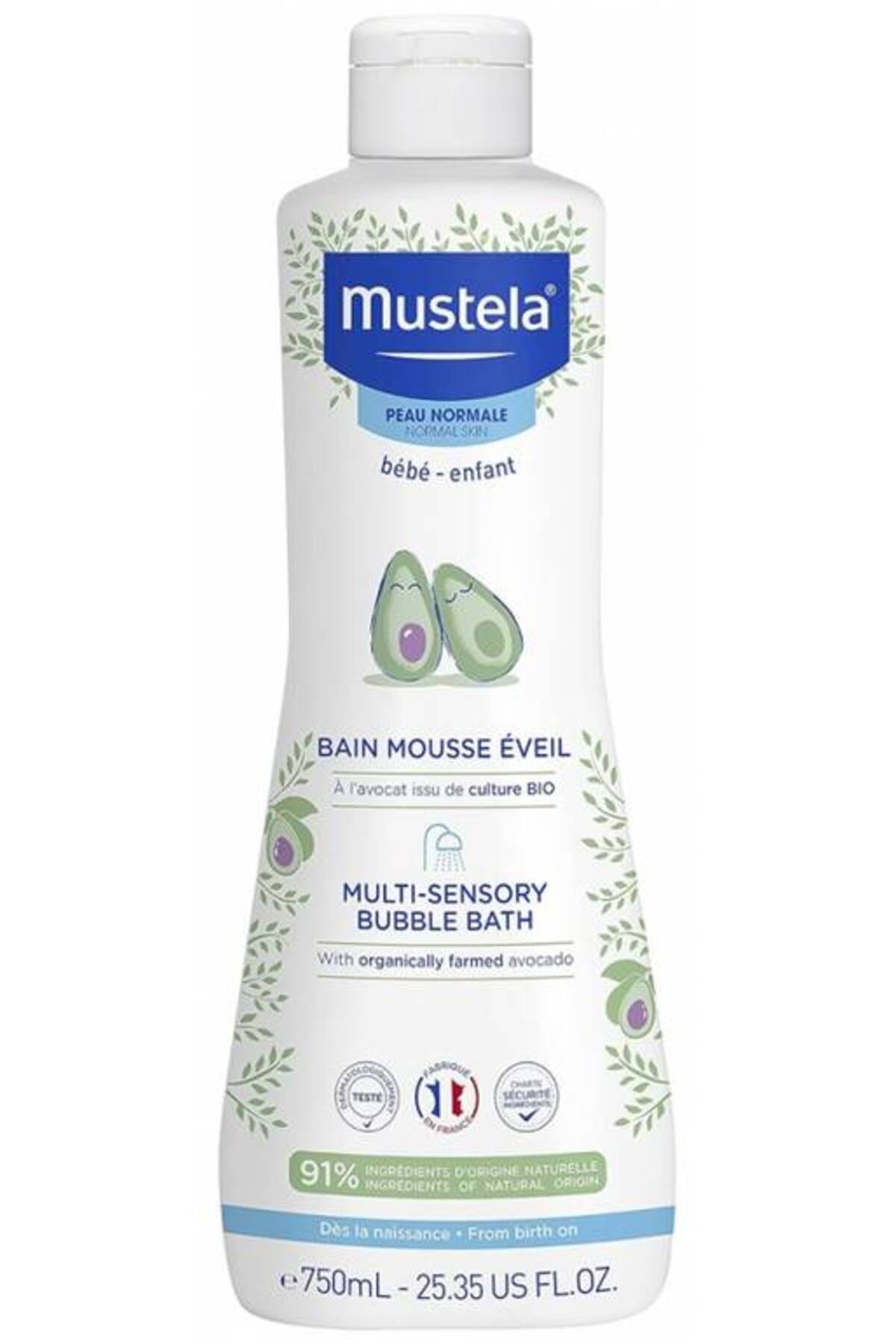 Mustela Multi-Sensory Bubble Bath with Avocado 750ml