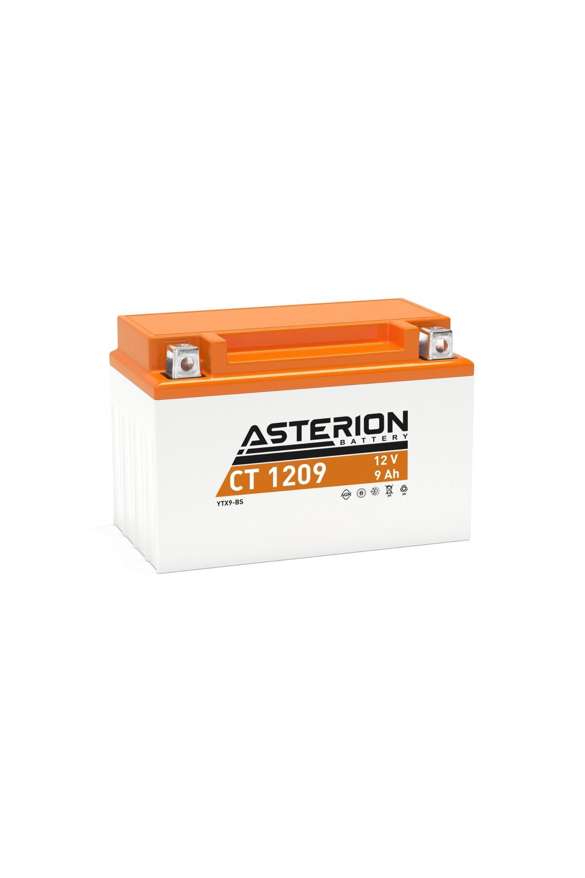 Asterion Battery 12V9AH MOTOR AKÜSÜ YAN KASA