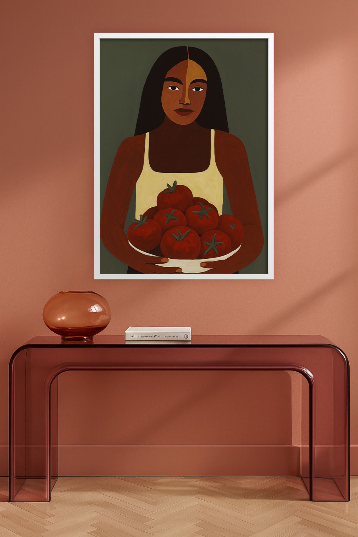 HOMEPACK Tekli Ahşap Çerçeveli Tablo Tek Parça Poster Tablo TK/KARINA06