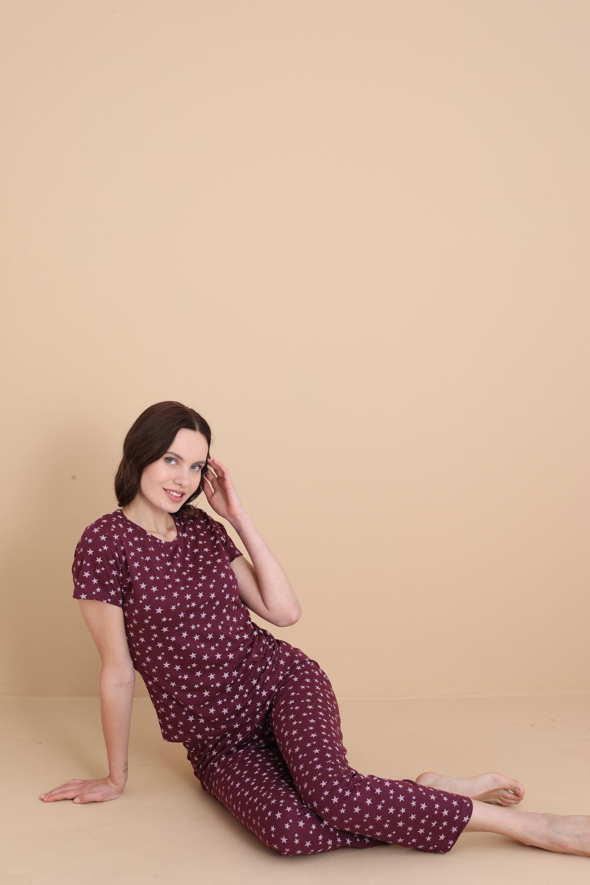 STELLAPİNK Kadın Pamuklu Pijama Takımı