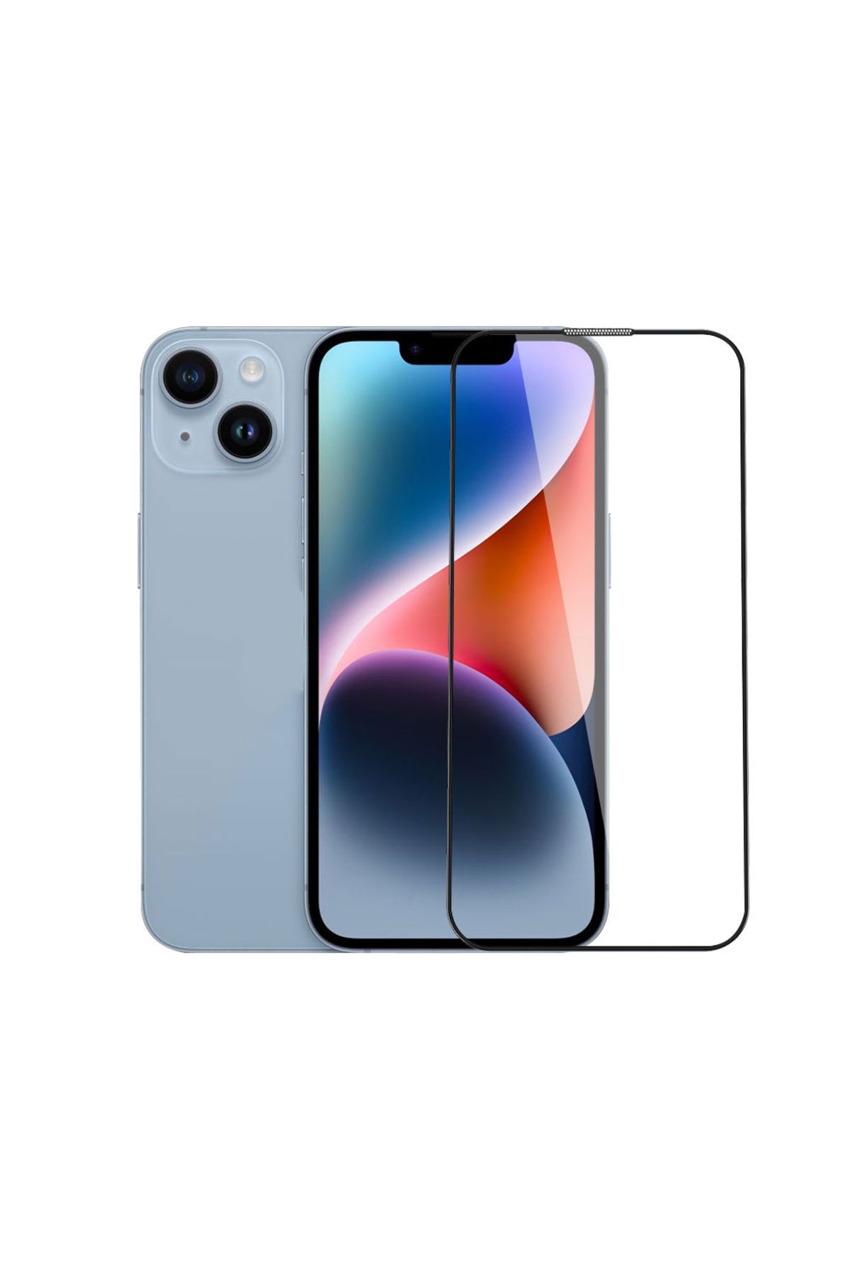 SaraCase Apple iPhone 14 Ekran Koruyucu Seramik Antistatik Hava Almaz Tam Kaplama