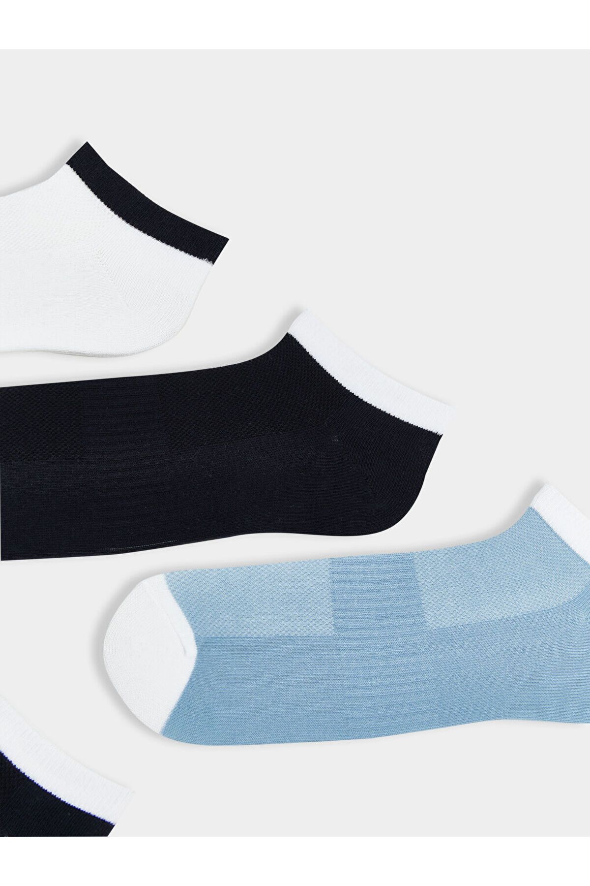 LC Waikiki-Mixed Color Block Men's Booties Socks 5-Piece 2