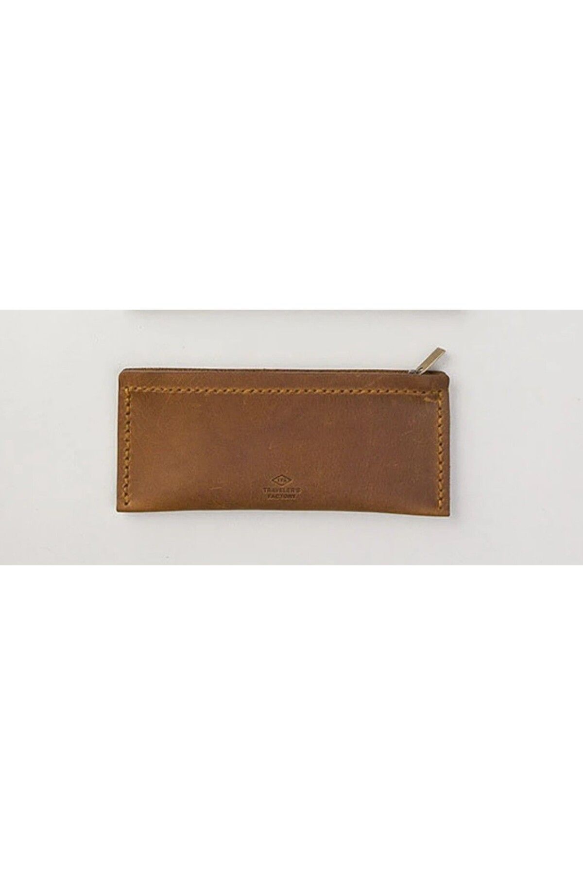 TRAVELERS Traveler's Company Leather Pen Case Medium Camel - Kalem Kutusu
