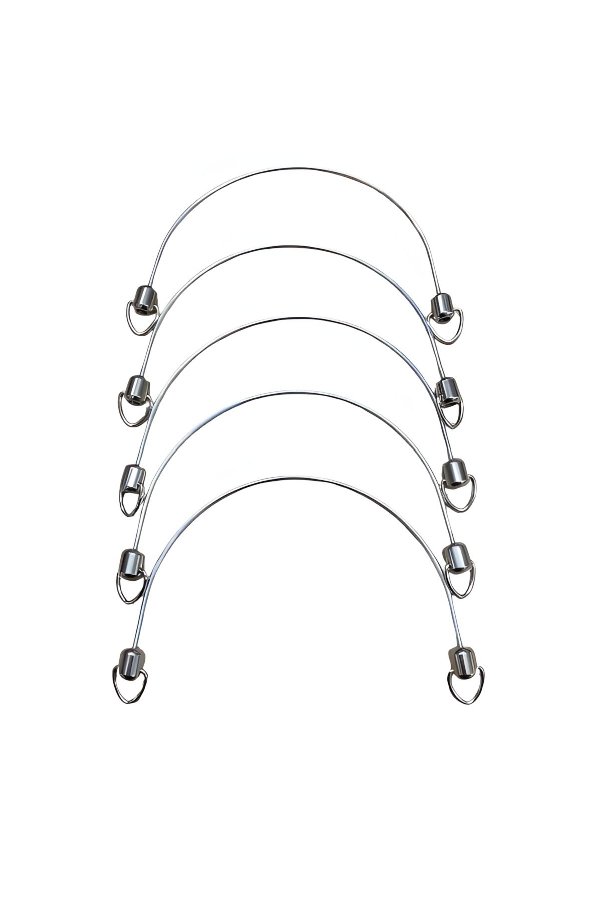 EleganTShoP Vidalı Metal Boş Çanta Sapı 20 cm 5'li Set BS101