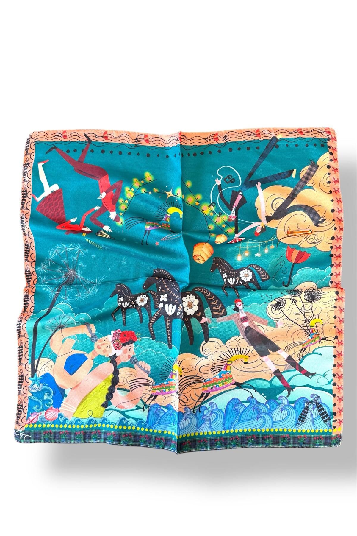 Oyt DÜKKAN Gece Ve Neşe Özel Tasarım 50x50 Bandana Fular