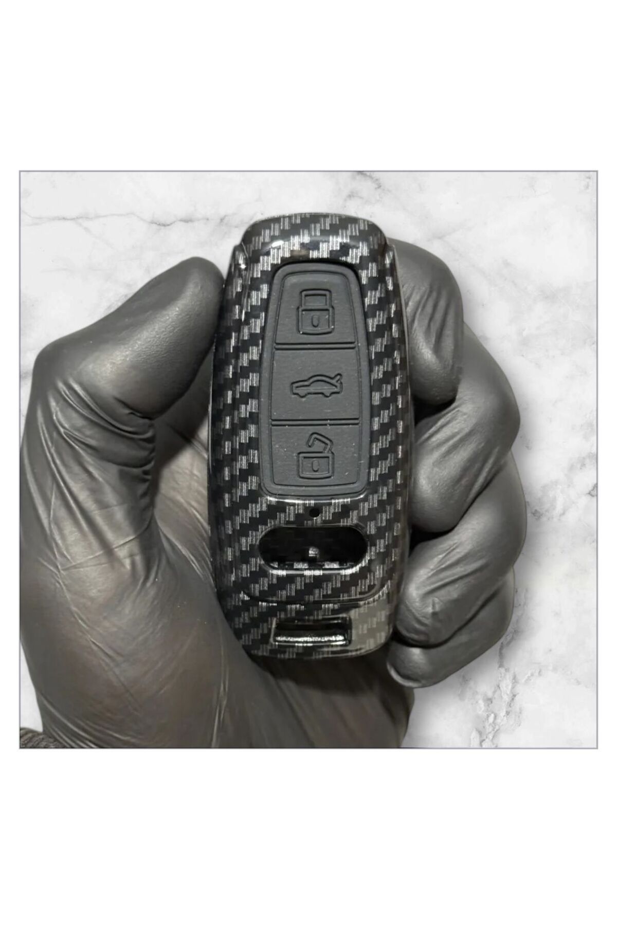 ŞENYILDIZ AKSESUAR Audi A6 A7 A8 E-tron Q8 Q5 C8 A3 D5 Karbon Anahtar Kılıfı Anahtarsız Çalıştırma 2.Resime Bakınız