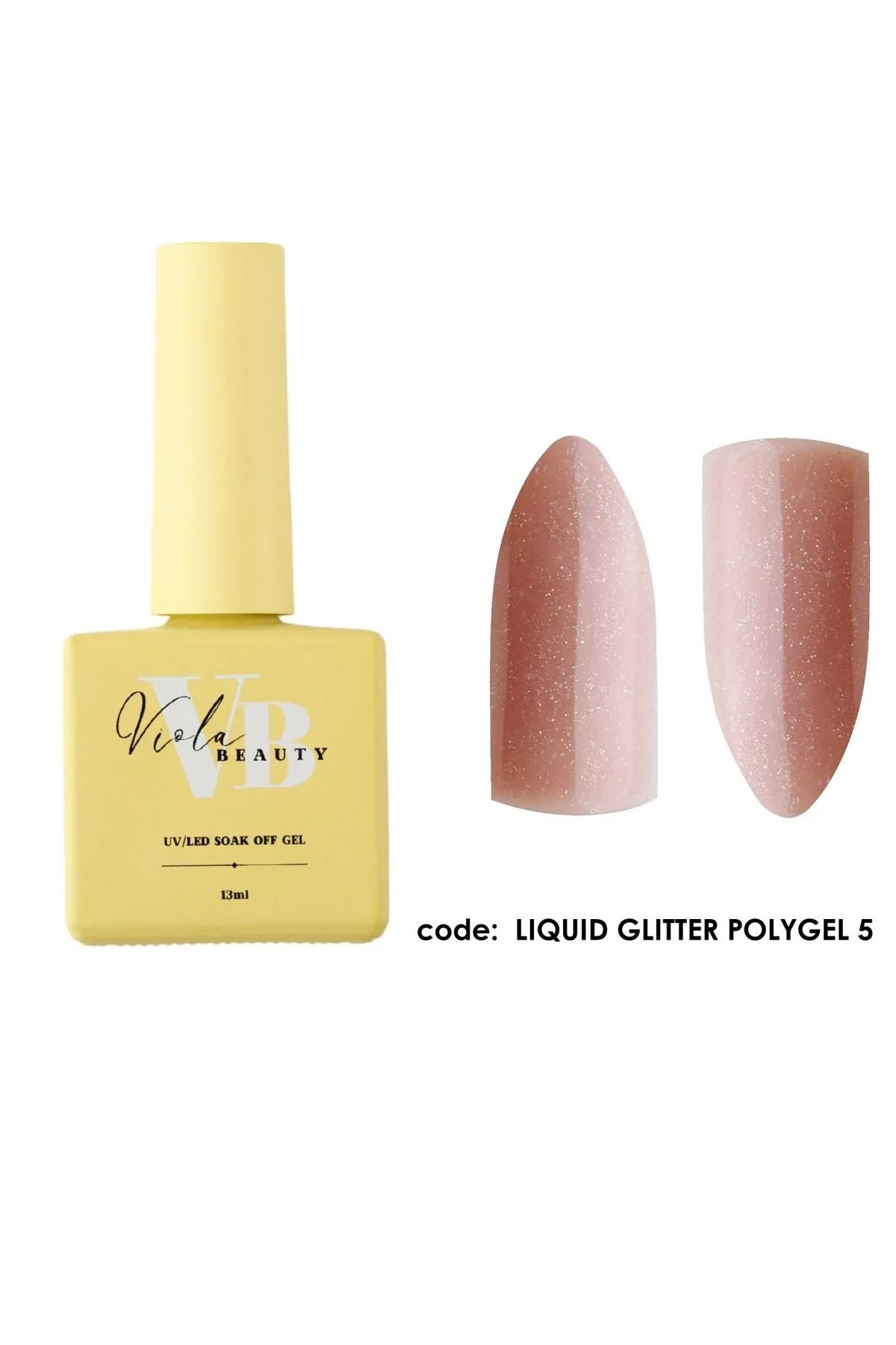 VIOLA BEAUTY Liquit Poly Gel GLITTER - Akışkan Formül 30 ml