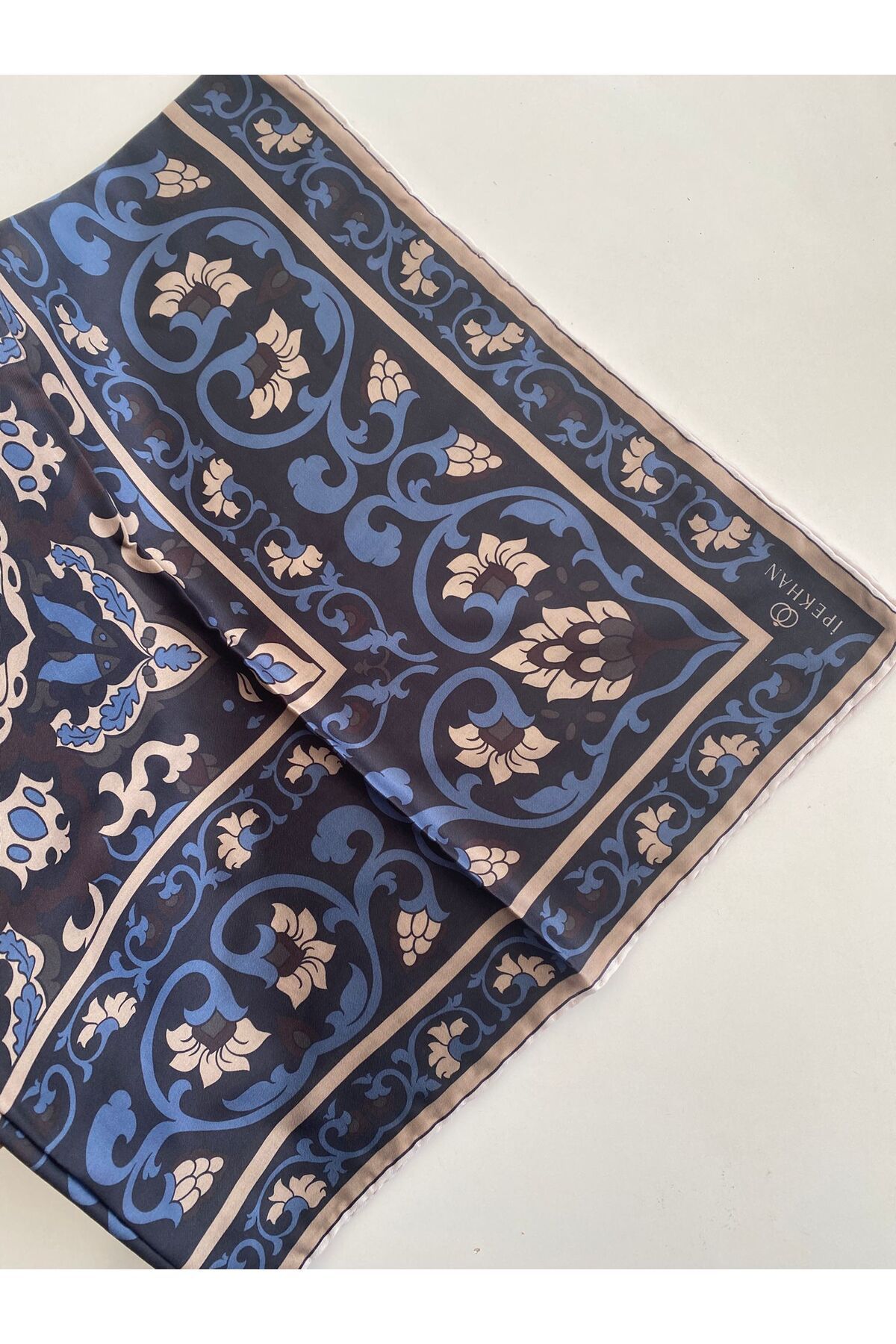 İpekhan Sırlı Desen İnce Pamuk Eşarp