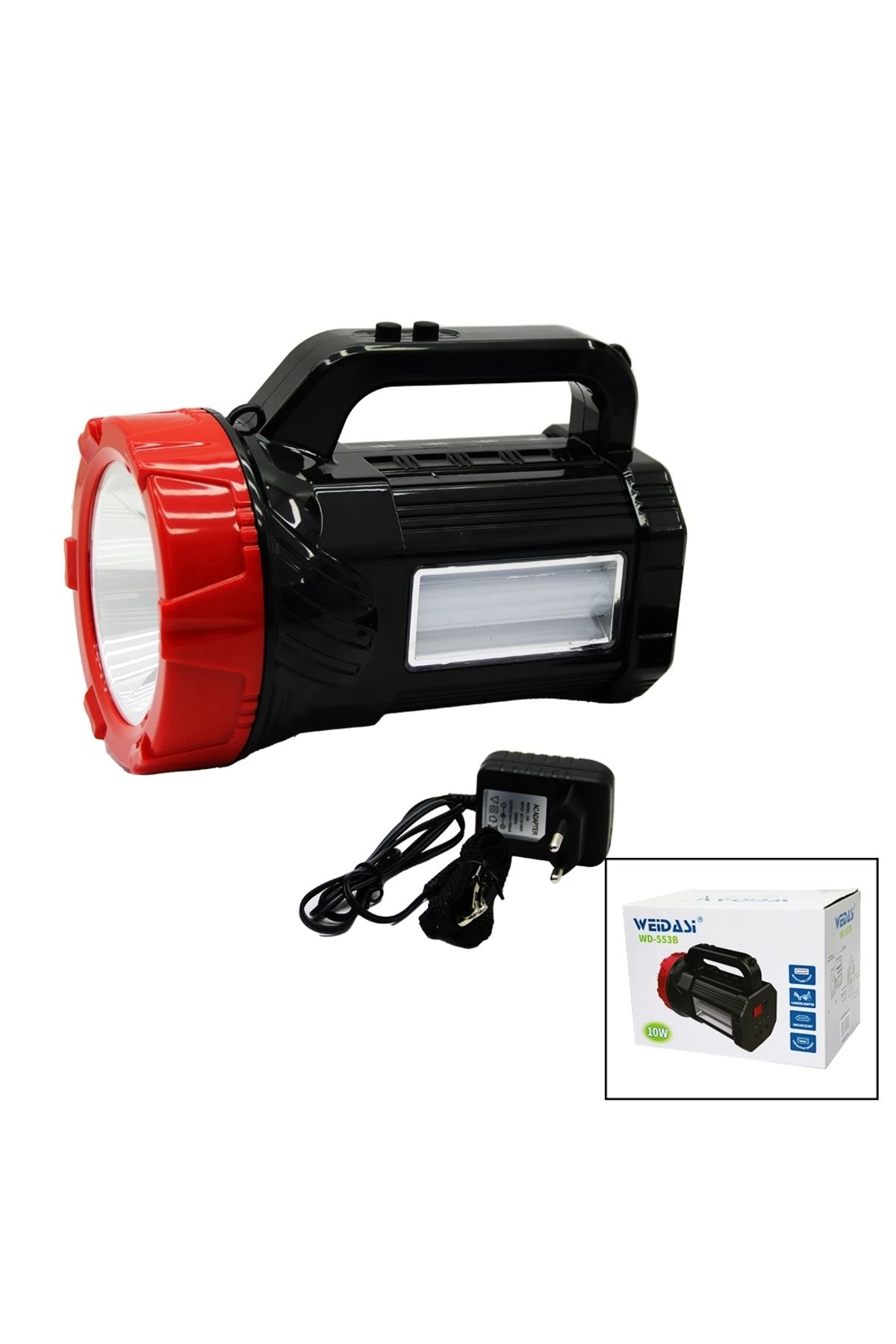 İnnMerry 2İN1 = 1LED - 16SMD EL FENERİ - PROJEKTÖR FİŞ ŞARJLI TELEFON - AMPUL ÇIKIŞLI POWERBANK (5047)