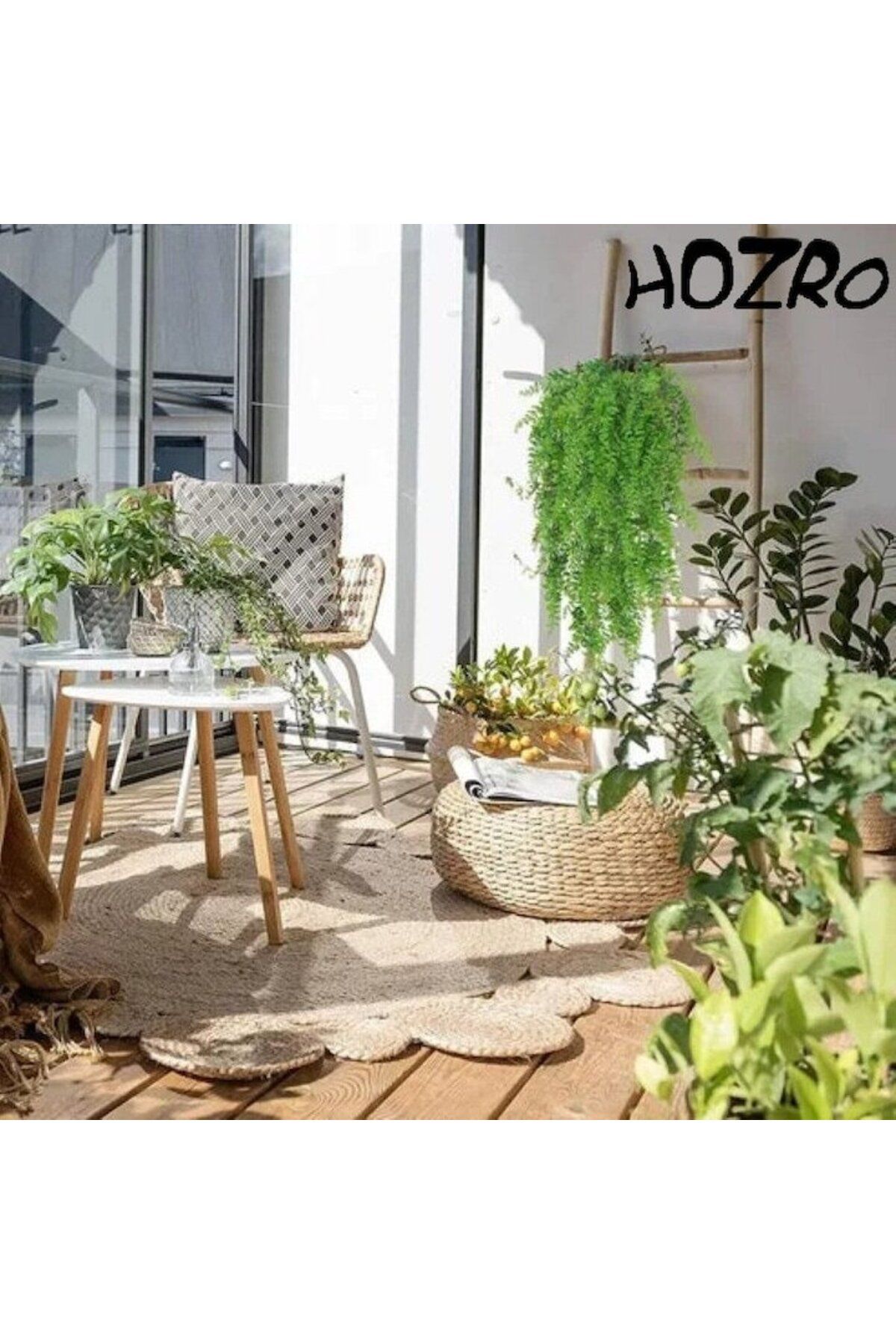 HOZRO-Set 2 Ferigi HOZRO, Artificiale – 70 cm, Verde 3