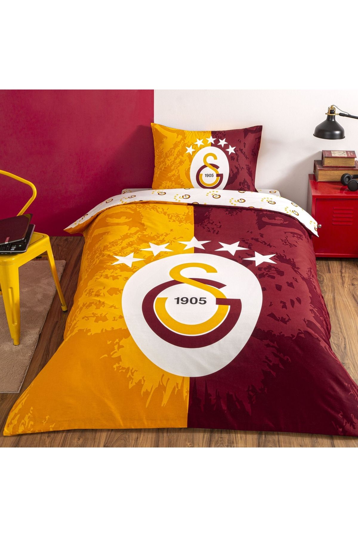 Taç Lisanslı 5.Yıldız Galatasaray Nevresim Takımı Tek Kişilik
