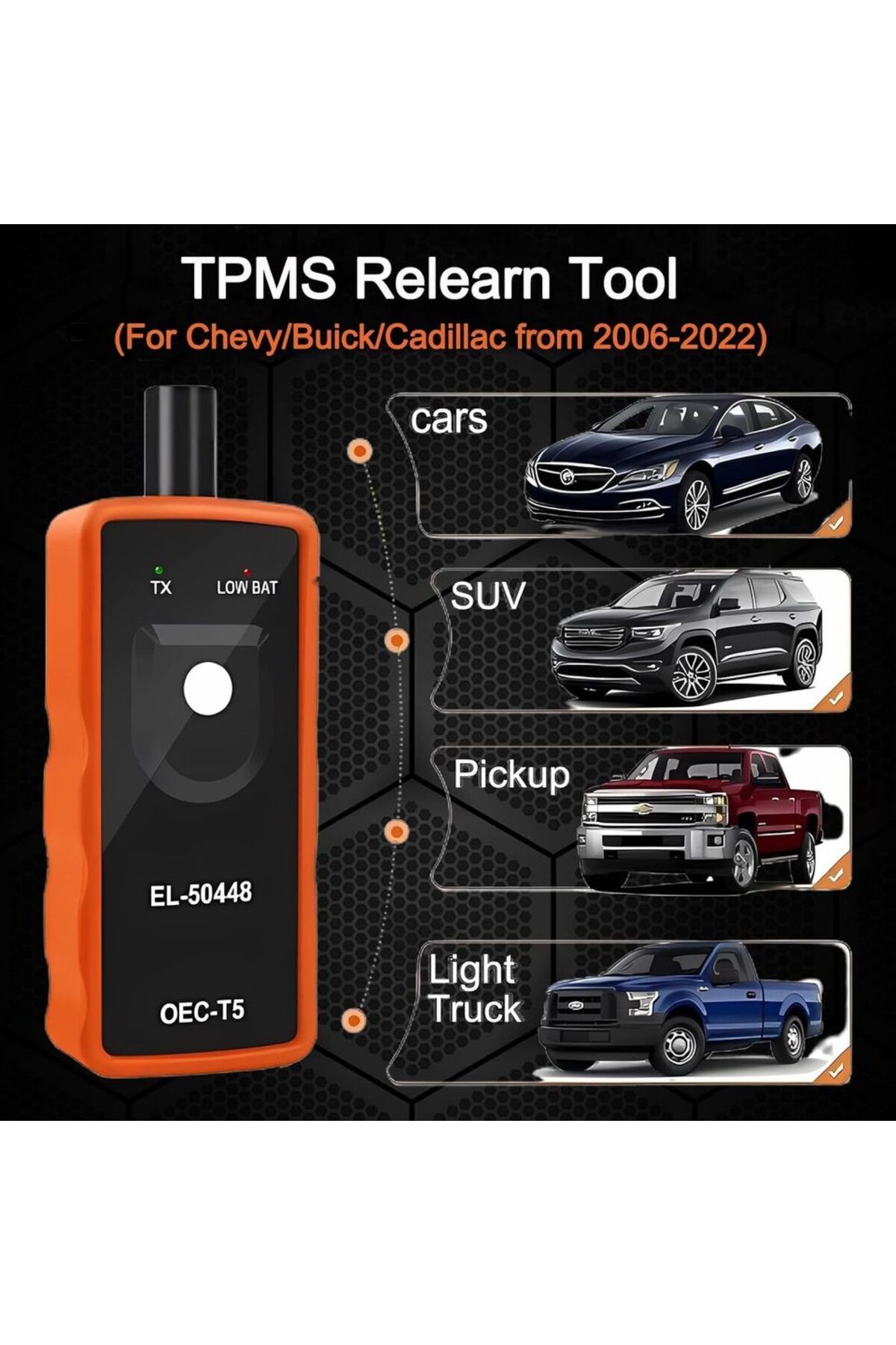 Choice-مستشعر كشف ضغط إطارات السيارات EL-50448 OEC-T5 نظام مراقبة ضغط الإطارات Opel/GM... 2