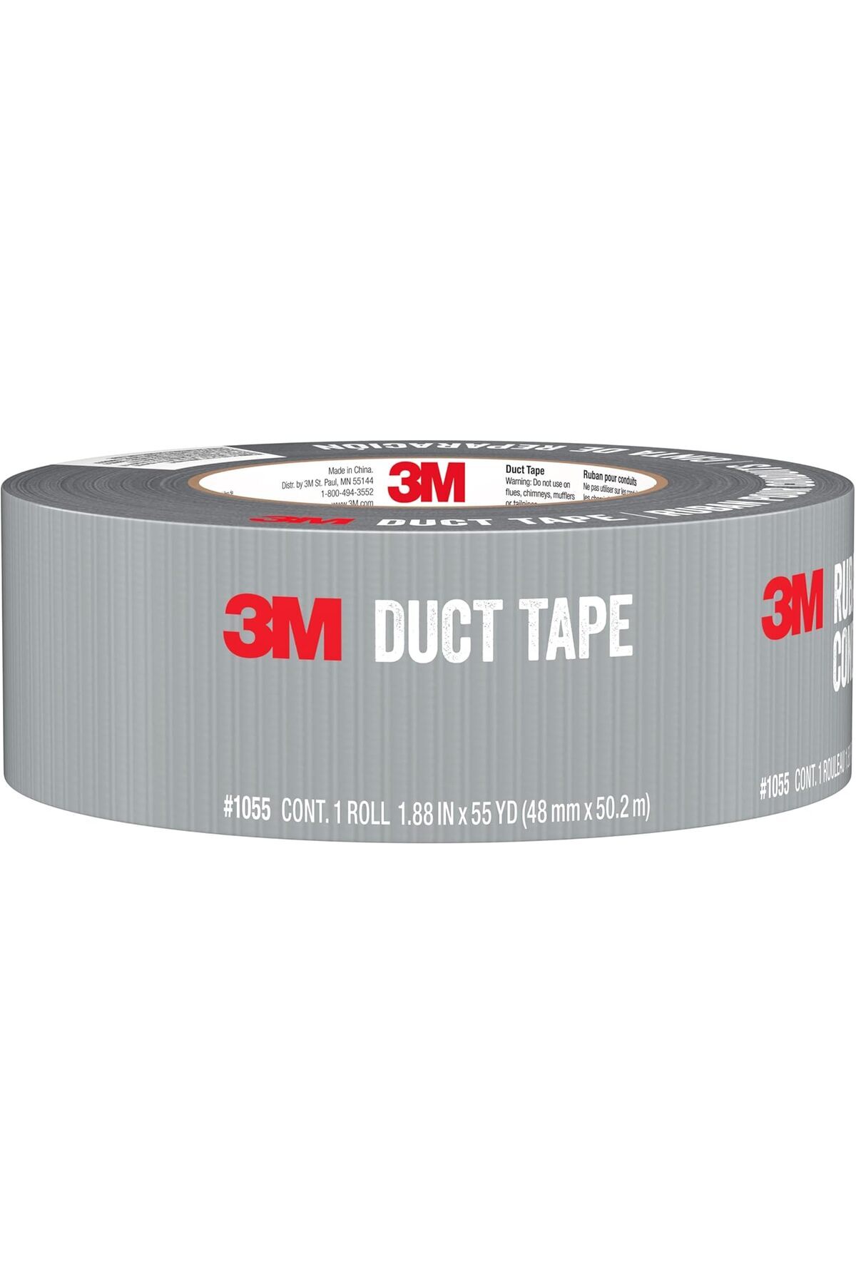 3M-Basic Duct Tape, 1.88 inches by 55 yards, 1055, 1 roll 1
