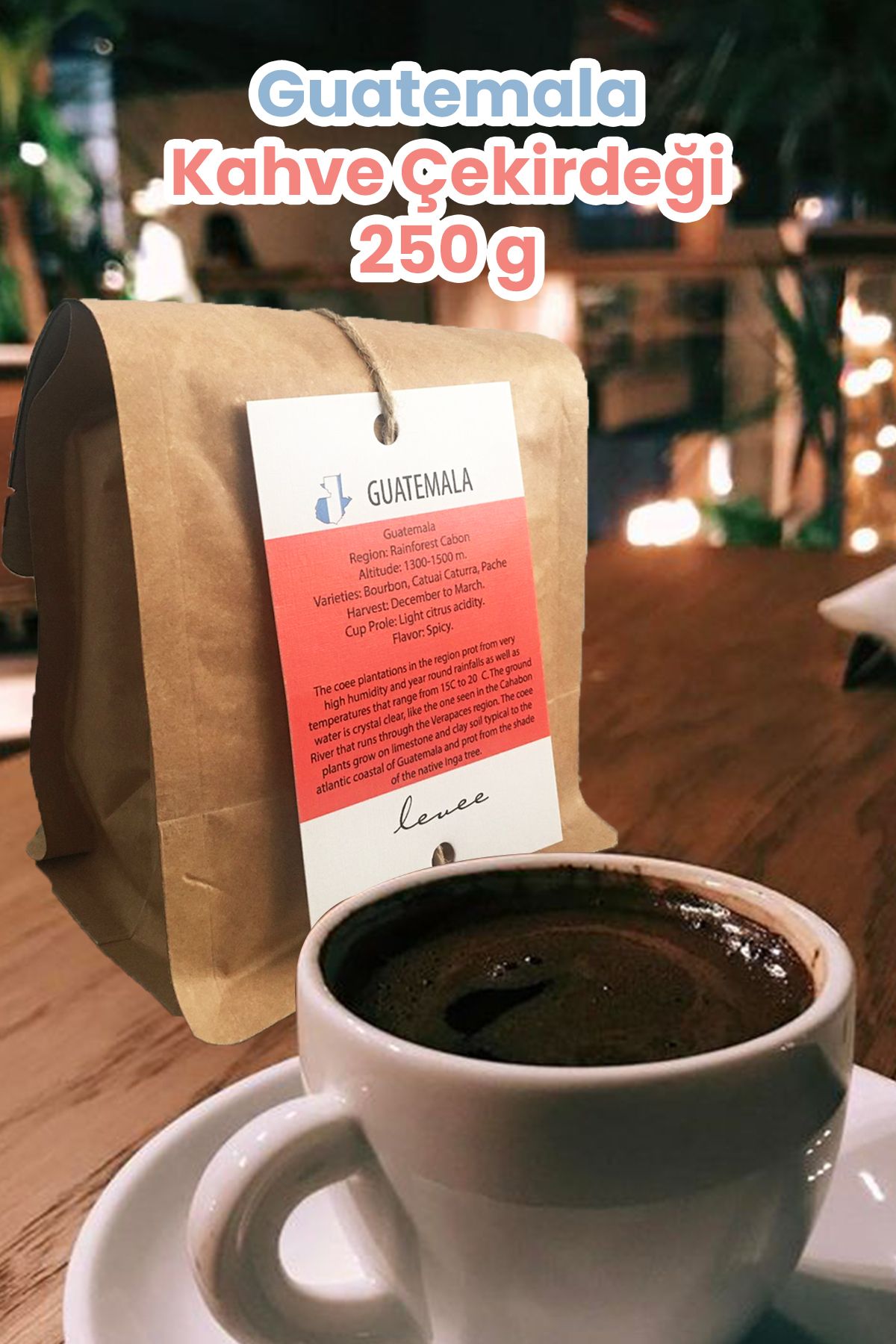 Levee Guatemala Kahve Çekirdeği 250g