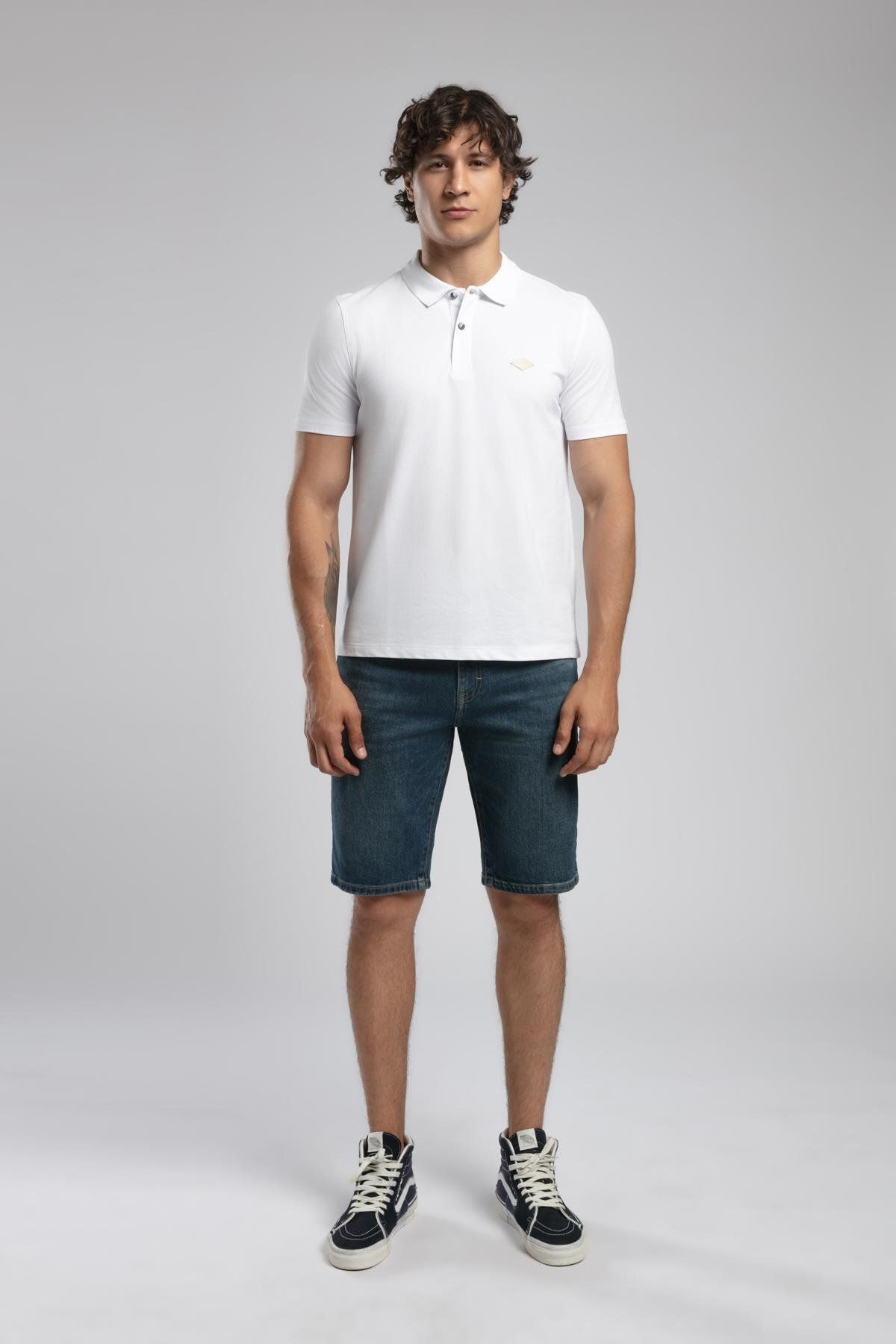 Lee Cooper Resao Erkek Polo Yaka T-Shirt Beyaz