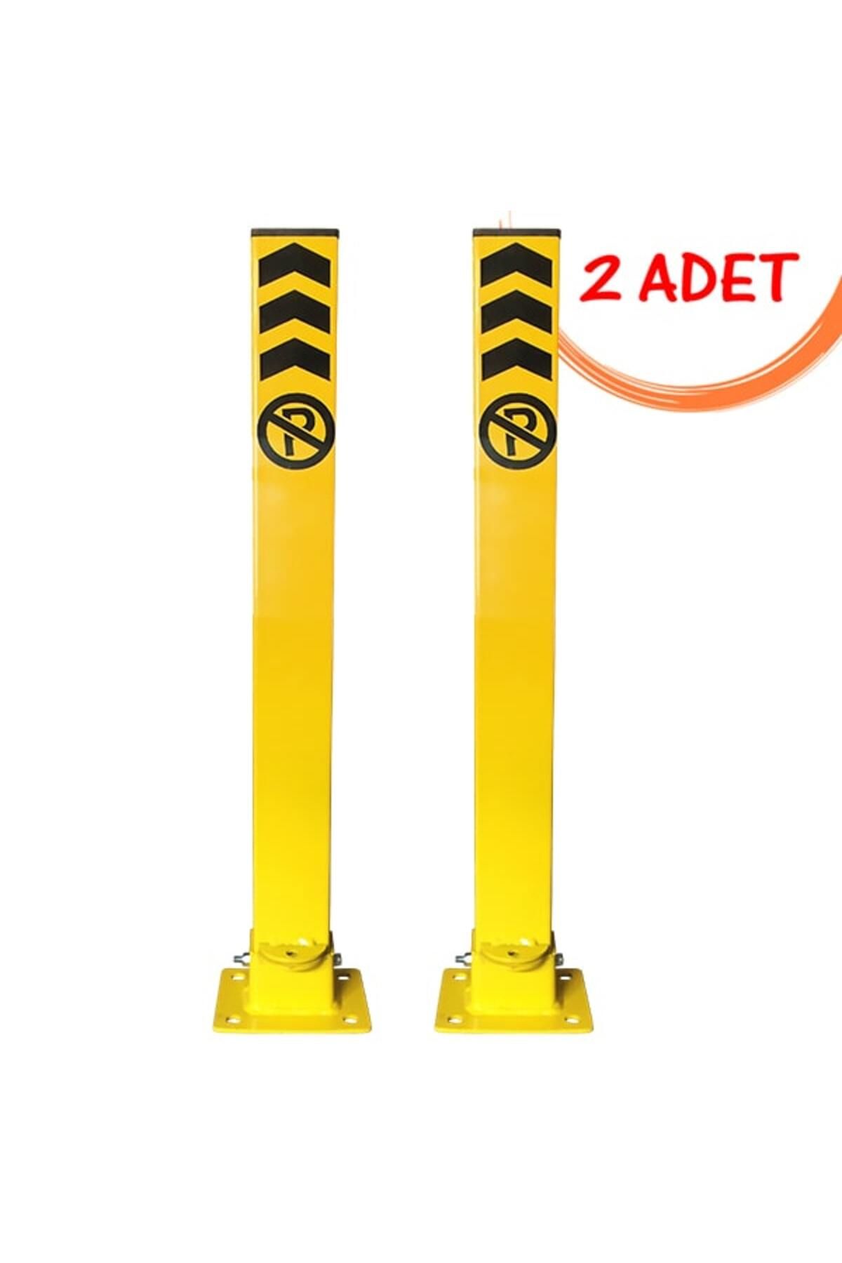 İlgi Trafik Otopark Direği Yatar Park Bariyeri Demir Kişisel Kilitli Yatar Bariyer 60 cm (2 ADET)