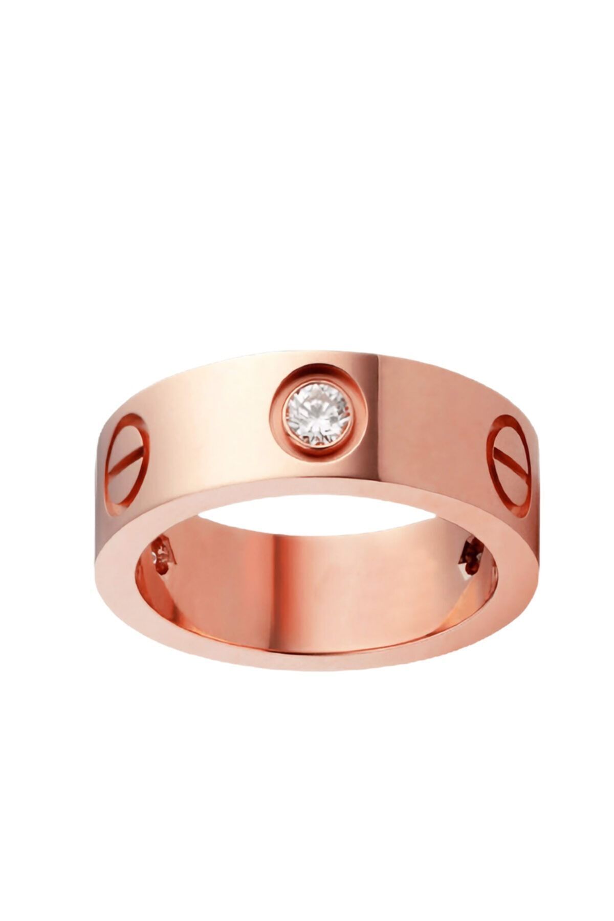JEWELRY Taşlı Yüzük Rose Renk 18 Numara