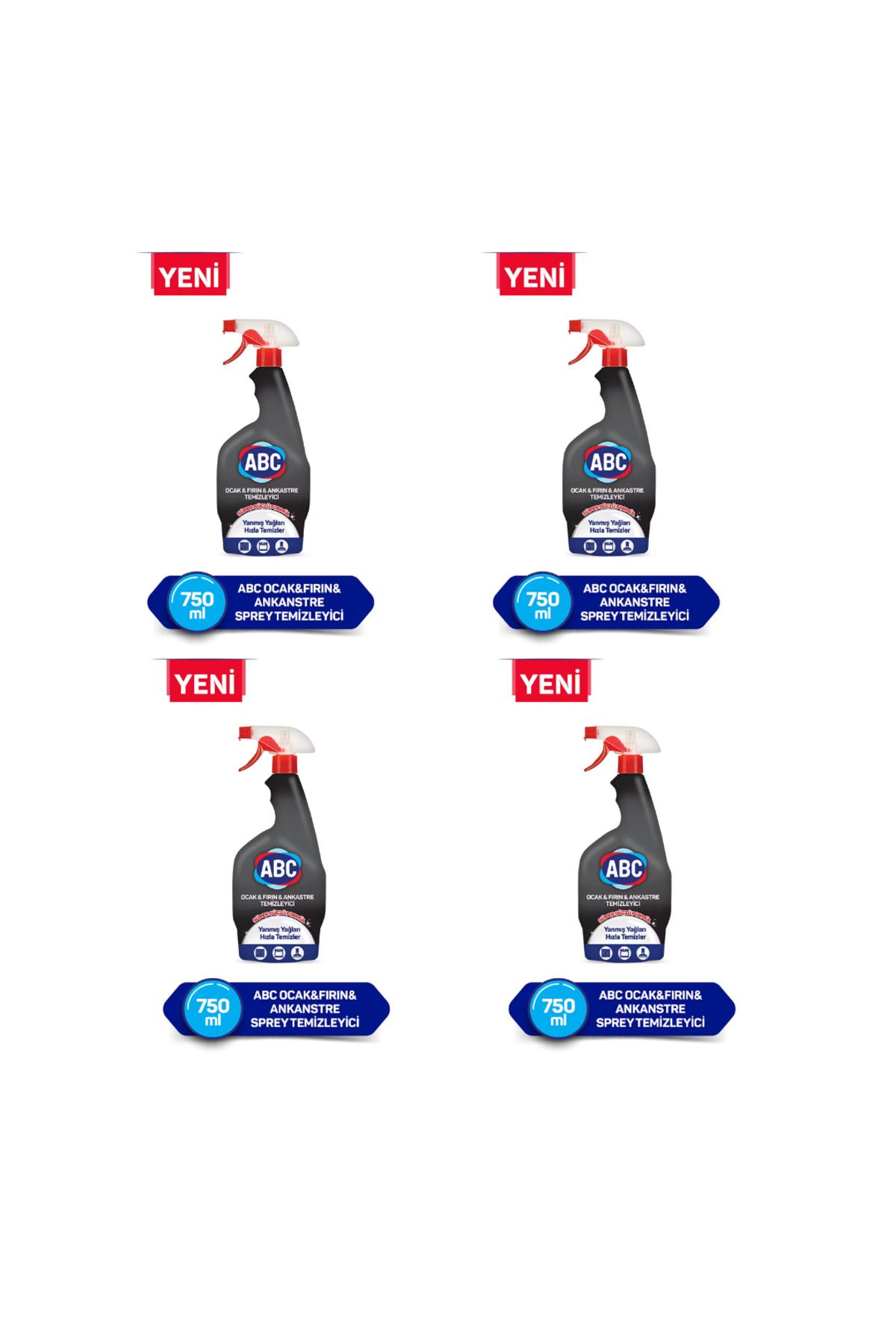 ABC Mutfak Ve Banyo Bahar Kokulu Sprey 750 Ml X 4 Adet