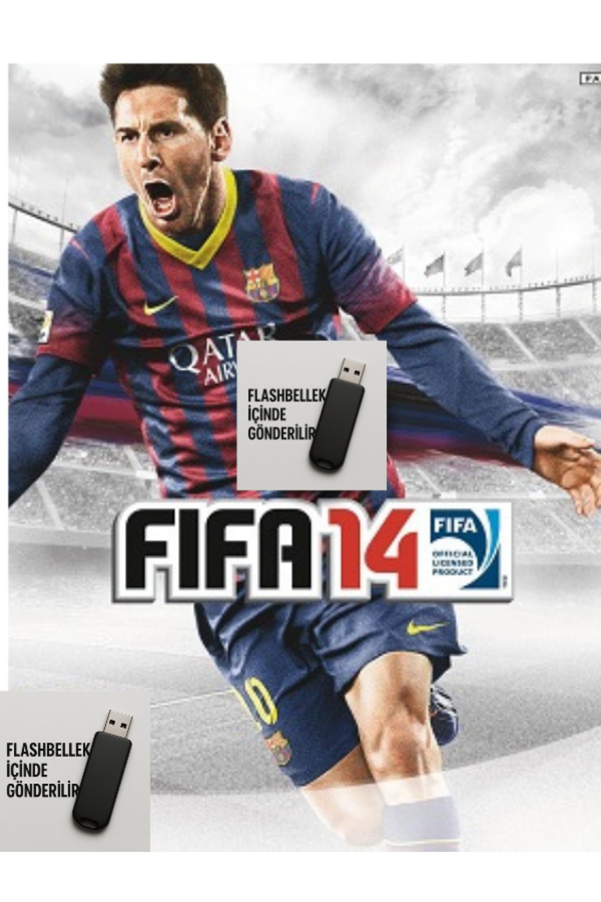 Tigdes 🎮 FIFA 2014 Full Türkçe PC Oyunu | Kuruluma Hazır Flash Bellek | Windows Uyumlu Futbol Oyunu