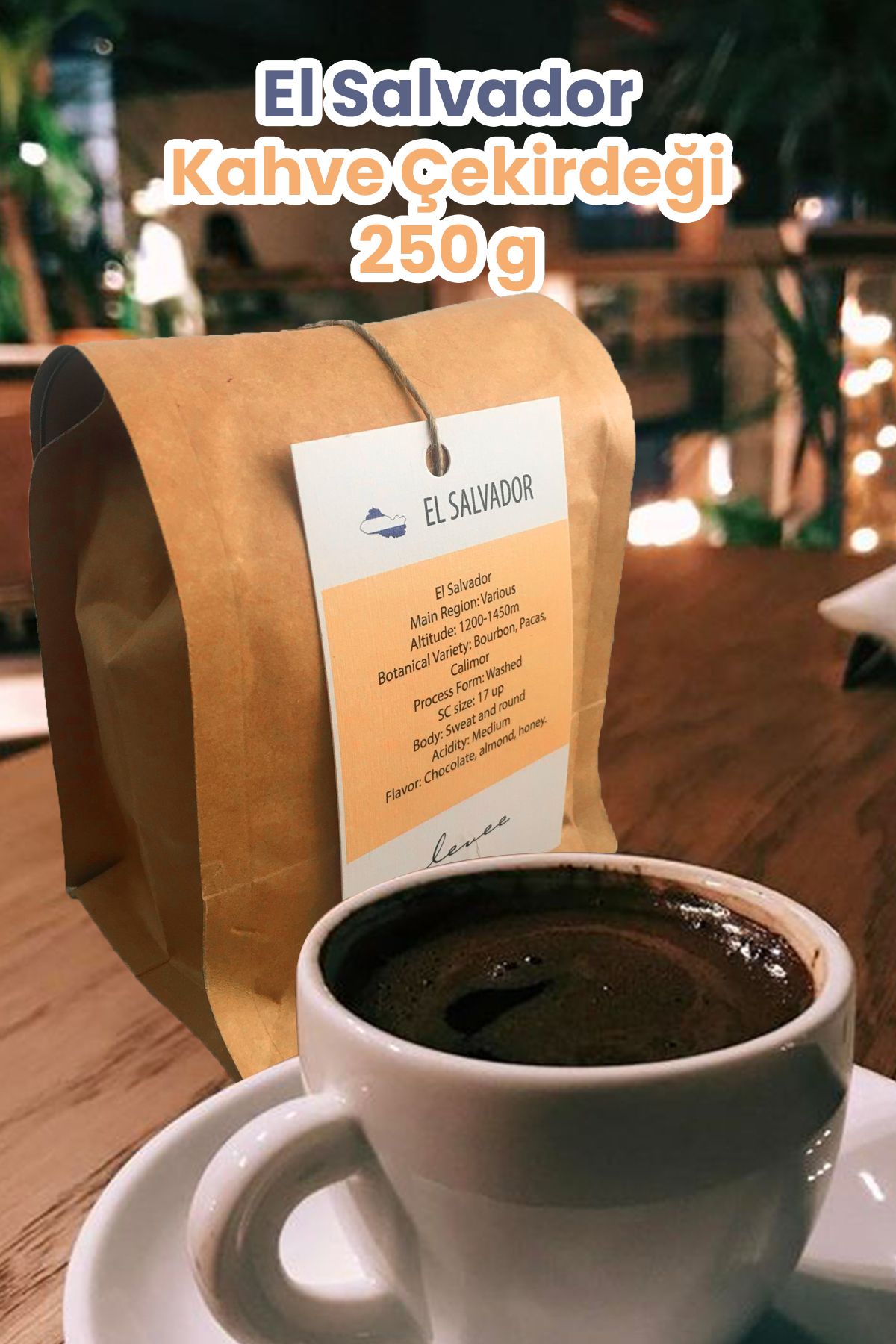 Levee El Salvador Kahve Çekirdeği 250g