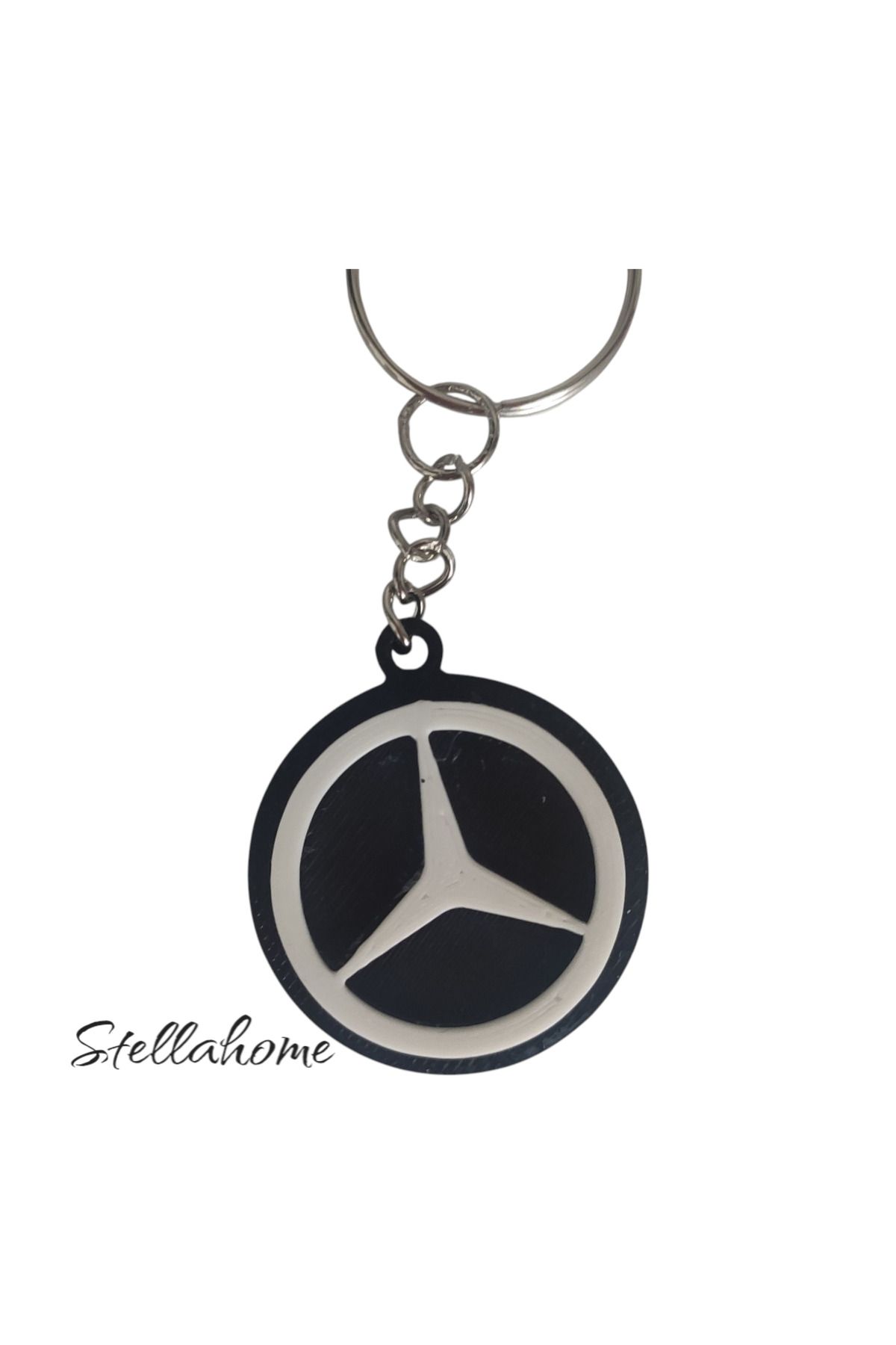 Bujiteri Mercedes logo araba anahtarlığı rahat ve modern tasarım araç anahtarlık