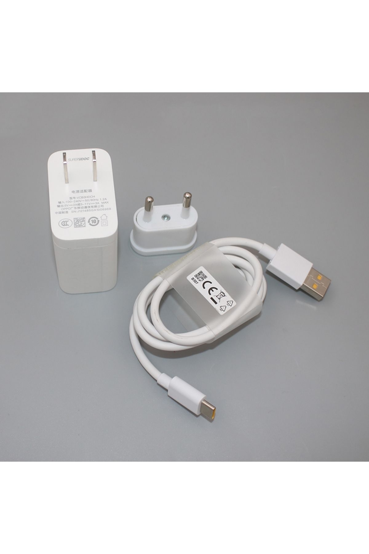 Choice-White US add EU with cable For OPPO 11V 3A 33W Max Supervooc Fast Power Wall Charging Adapter for Re 1