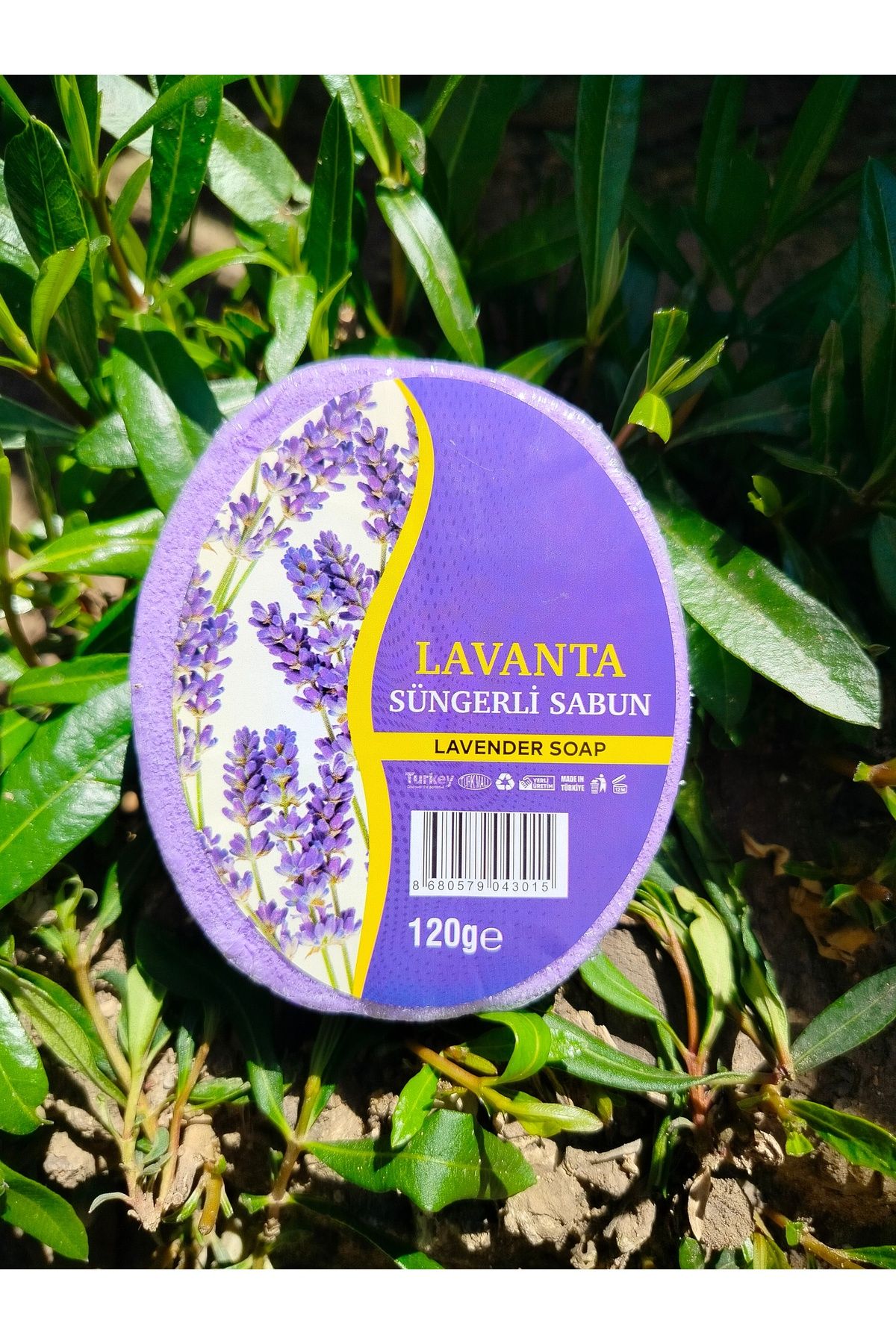 İnterNatural Lavanta Süngerli Sabun / Lavender Soap 120g