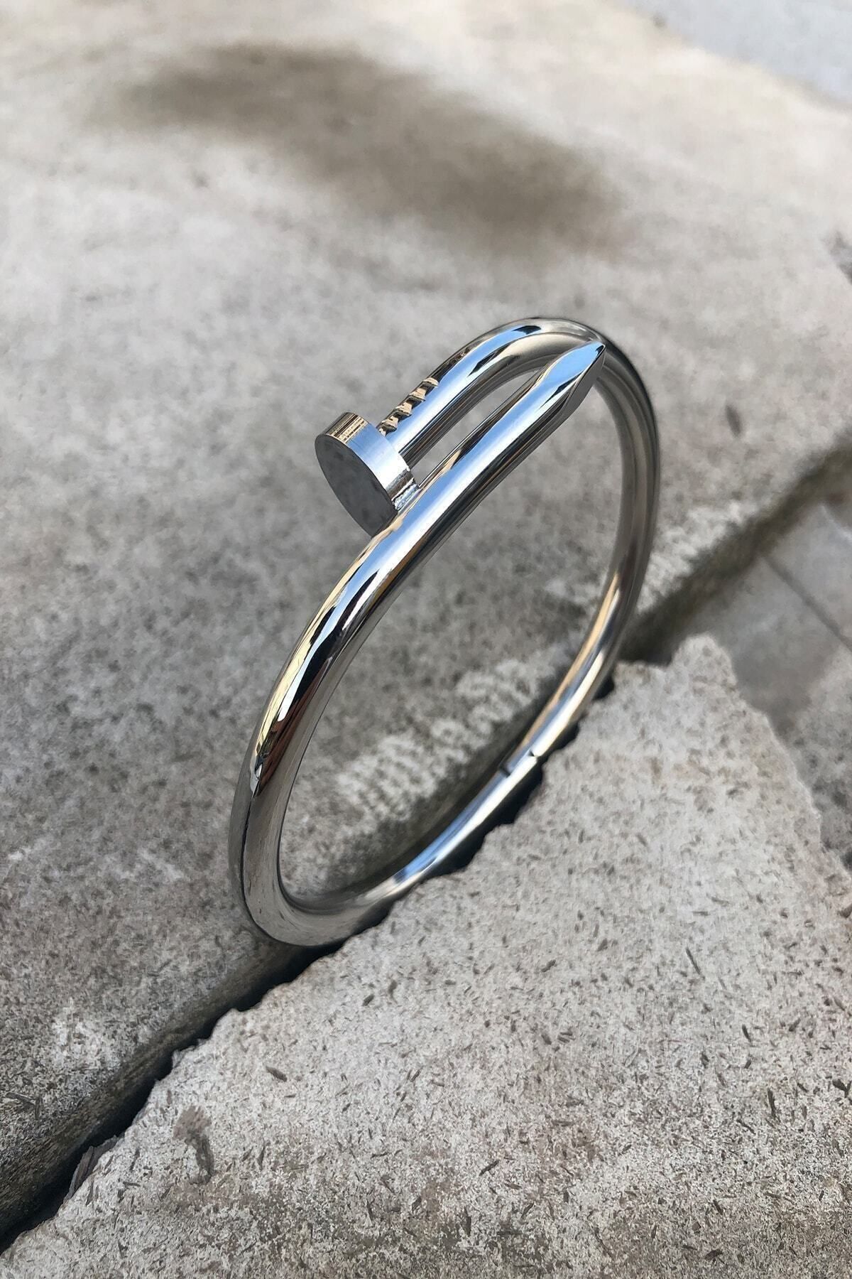 JEWELRY Unisex Çivi Model Kararmaz Çelik Bileklik